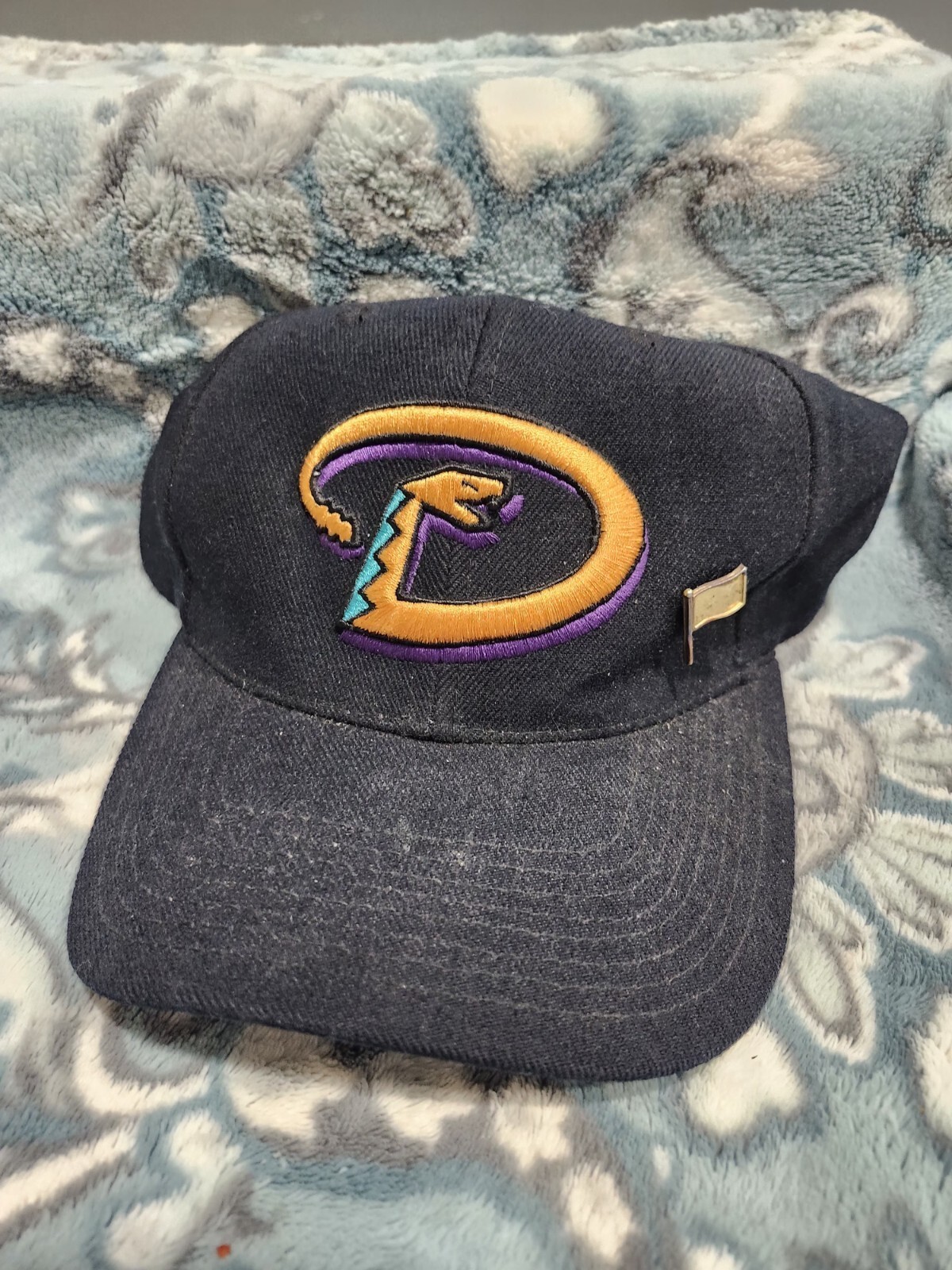 Vintage 1998 Arizona Diamondbacks Throwback Hat Rare Black With Pin