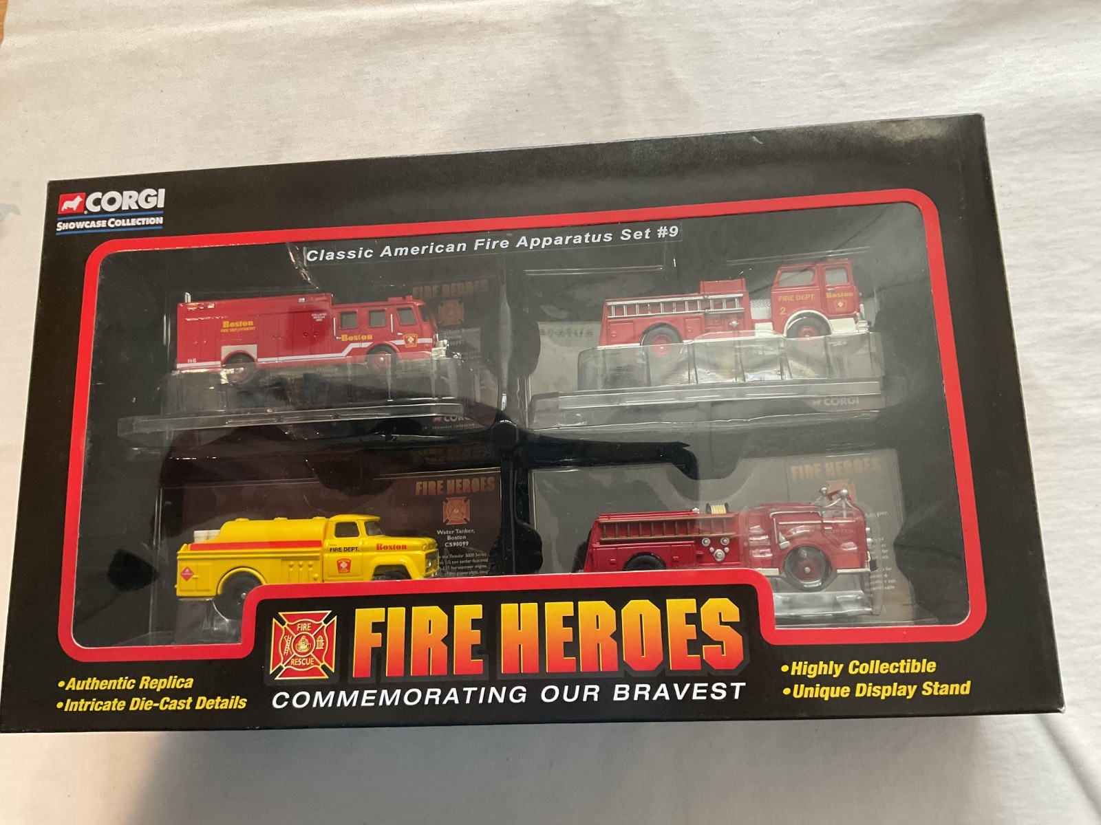 Corgi Fire Heroes Boston Fire Classic American Fire Apparatus Set #9  #CSFH08004
