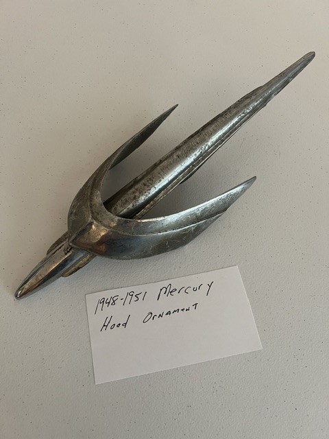 Vintage  Mercury Hood Ornament from  1948-51  All Original