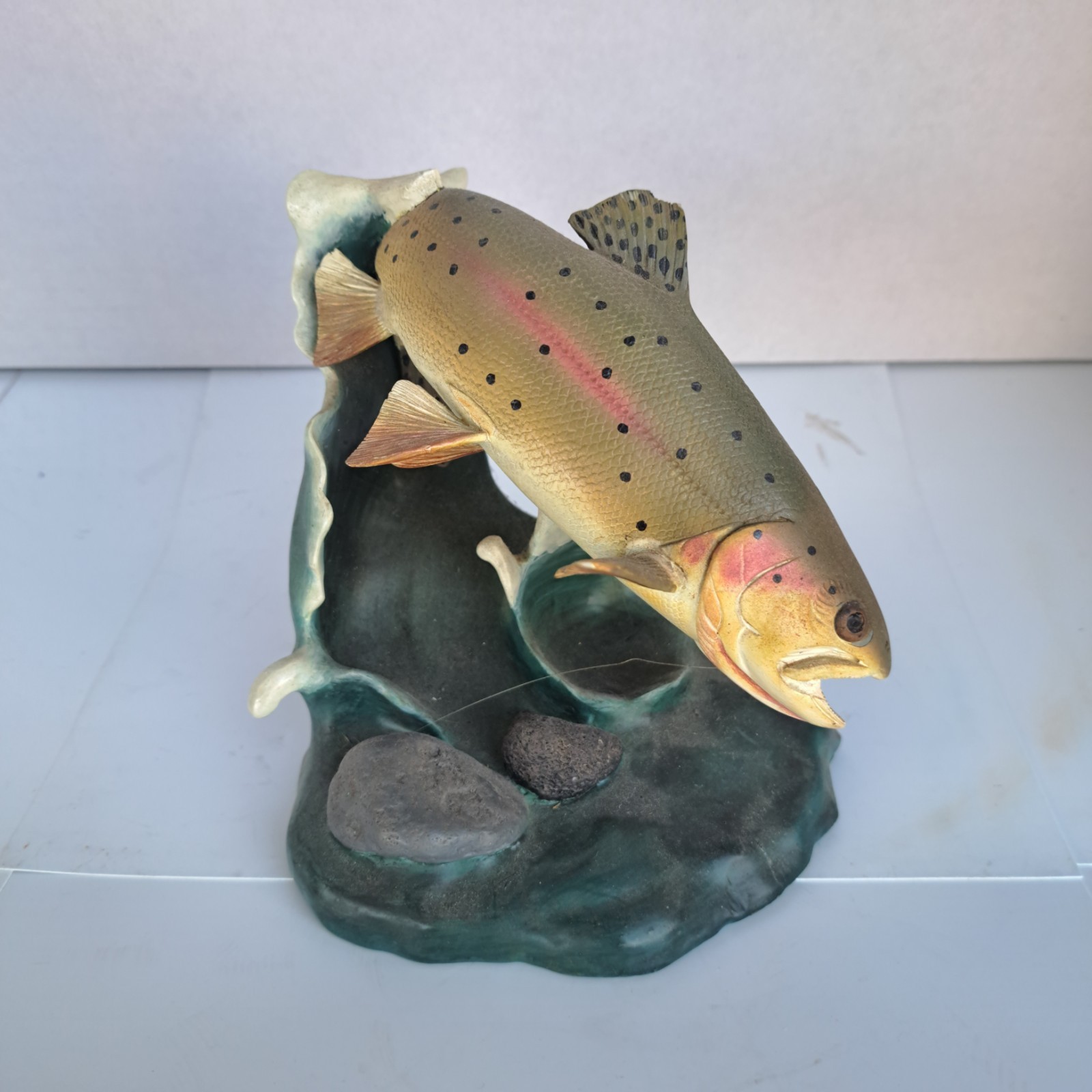 Gentle Yellowstone Danbury Mint Trout Franz Dutzler Fly Fishing Sculpture