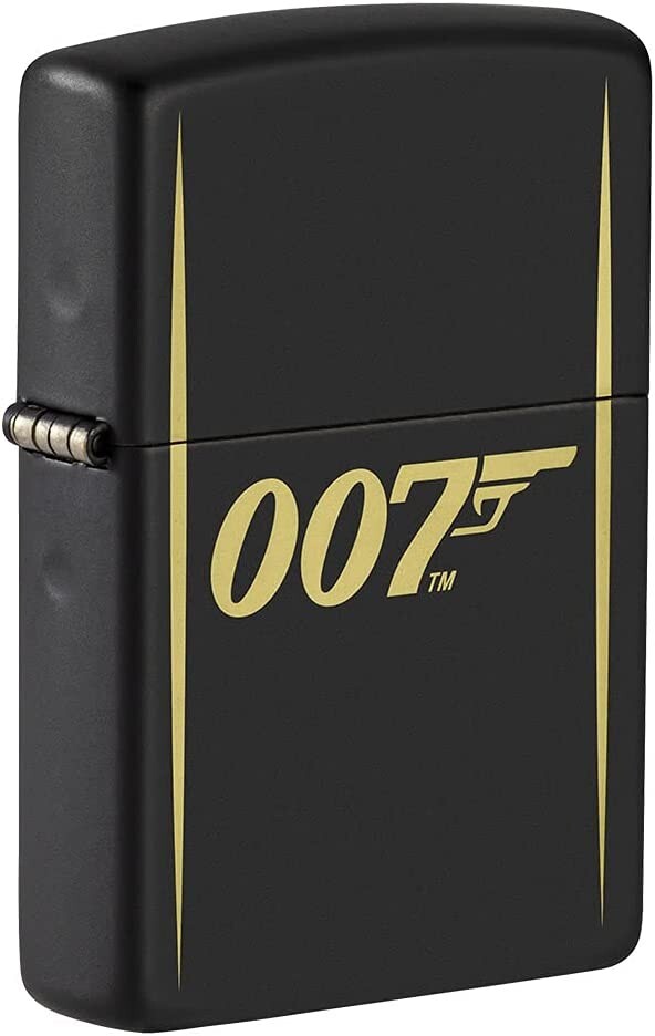 Zippo James Bond 007 Laser Engraved Logo Black Matte 49539 Zippo James Bond 007 Laser Engraved Logo Black Matte 49539