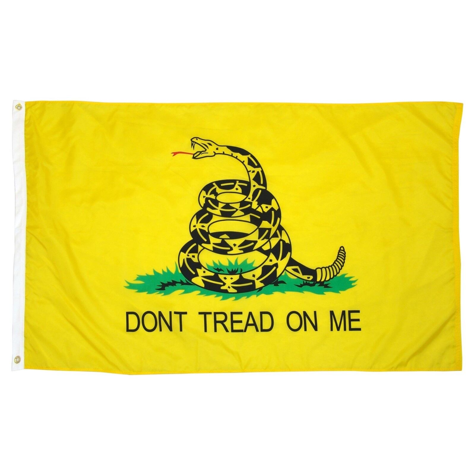 Don't Tread On Me Flag 3x5 Ft - Yellow Tea Party Rattlesnake Gadsden -Dont Tread