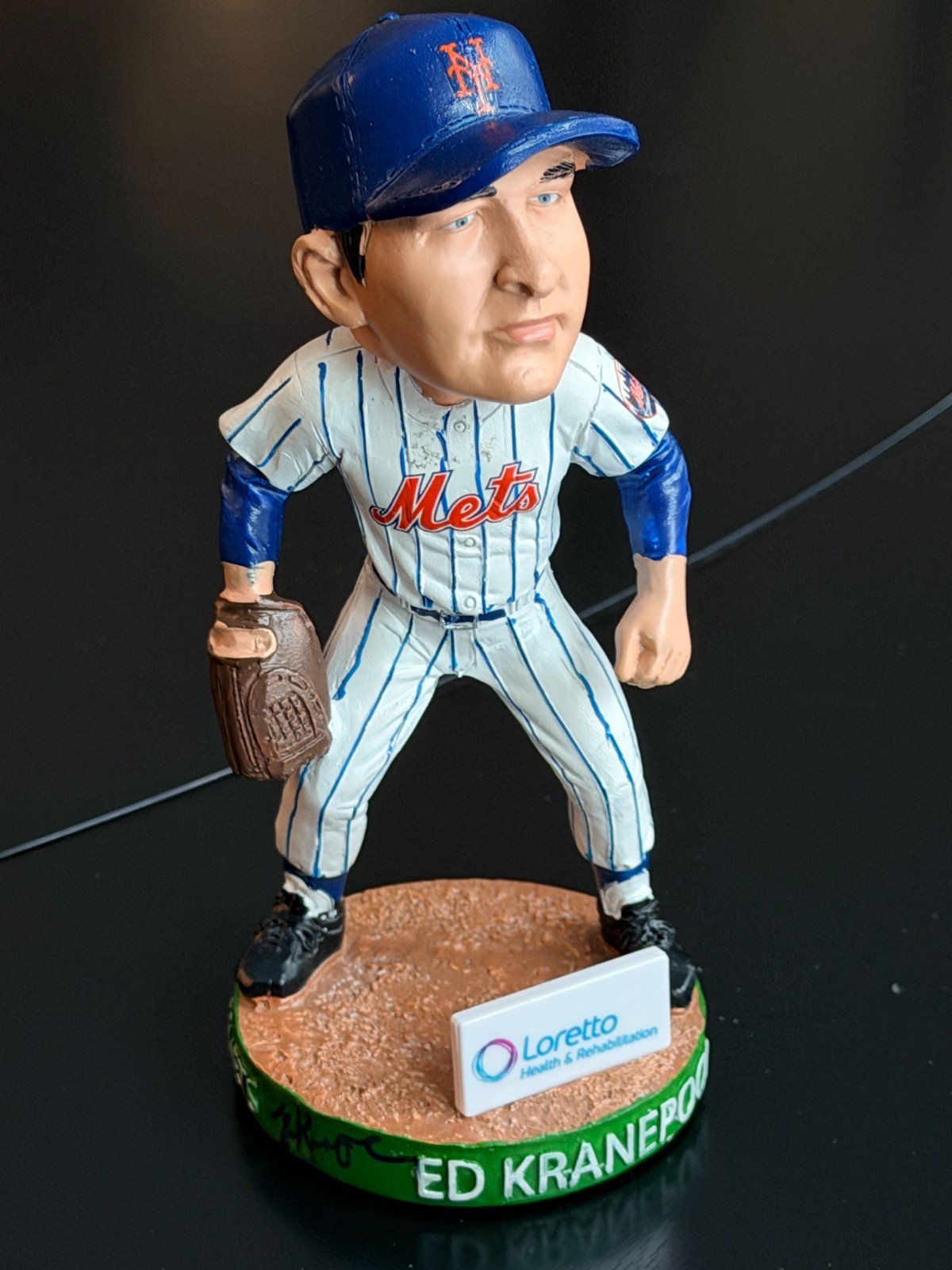 SIGNED Ed Kranepool New York Mets Syracuse 7/14/2019 SGA Bobblehead AUTOGRAPHED