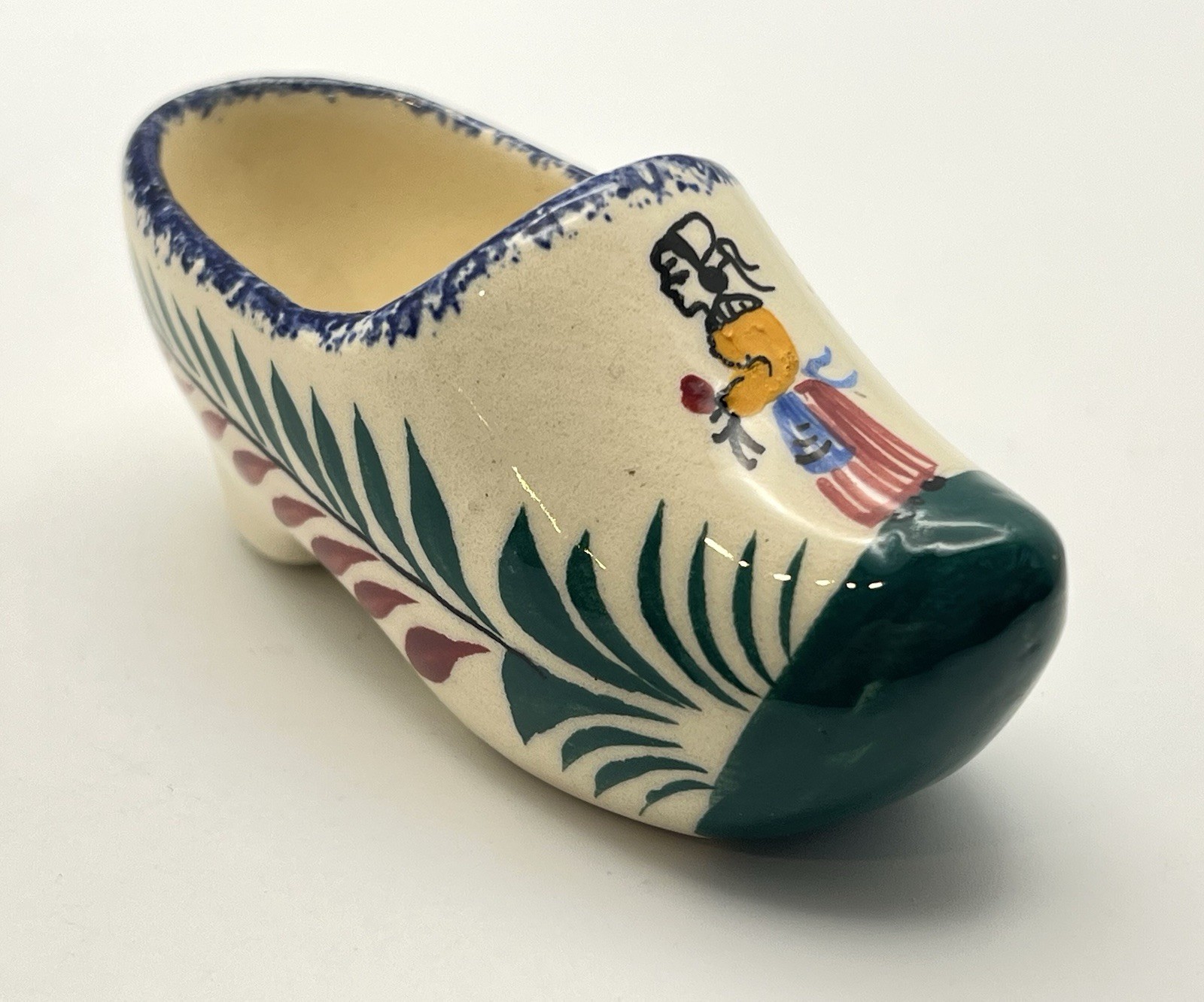 Henroit Quimper Clog with Breton Woman Henroit Quimper Clog with Breton Woman