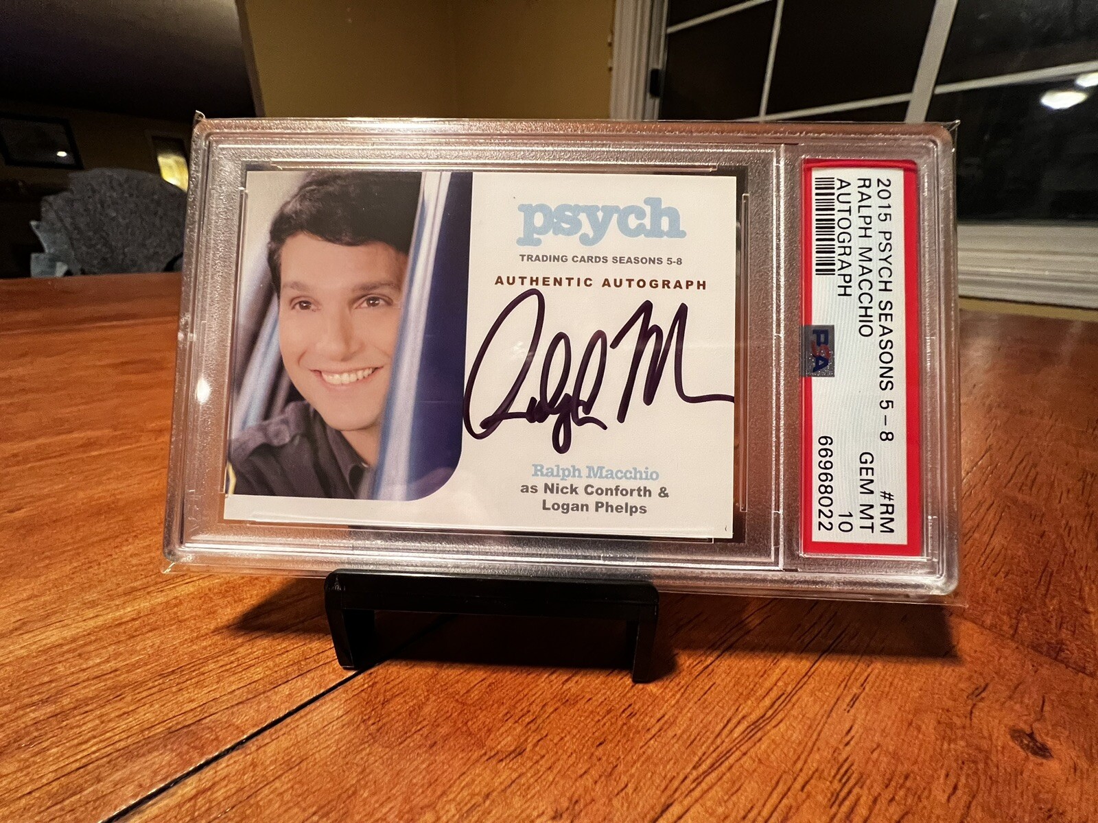 PSA 10 Psych TV Show Autograph Auto #RM Ralph Macchio Cobra Kai Karate Kid