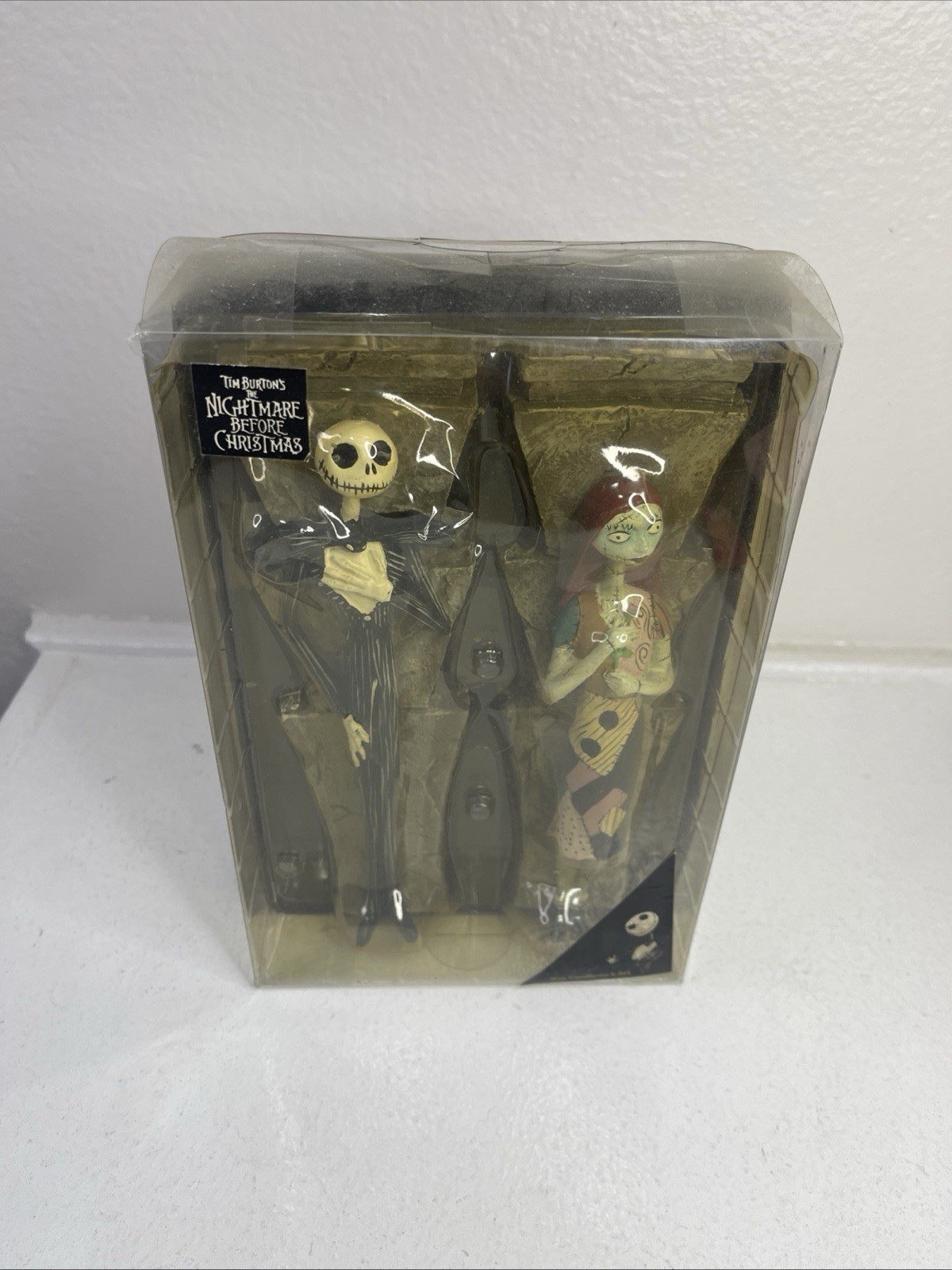 VTG NEW The Nightmare Before Christmas Jack & Sally Wax Candle Set Figure 2004