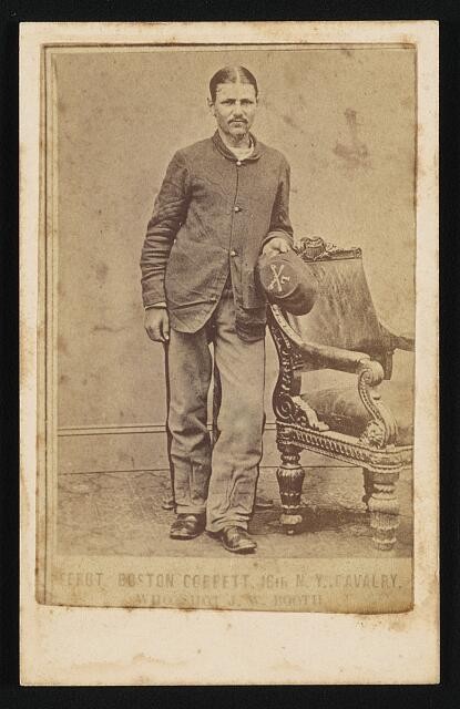 Photo:Sergt. Boston Corbett, 16th N.Y. Cavalry, who shot J.W. Booth