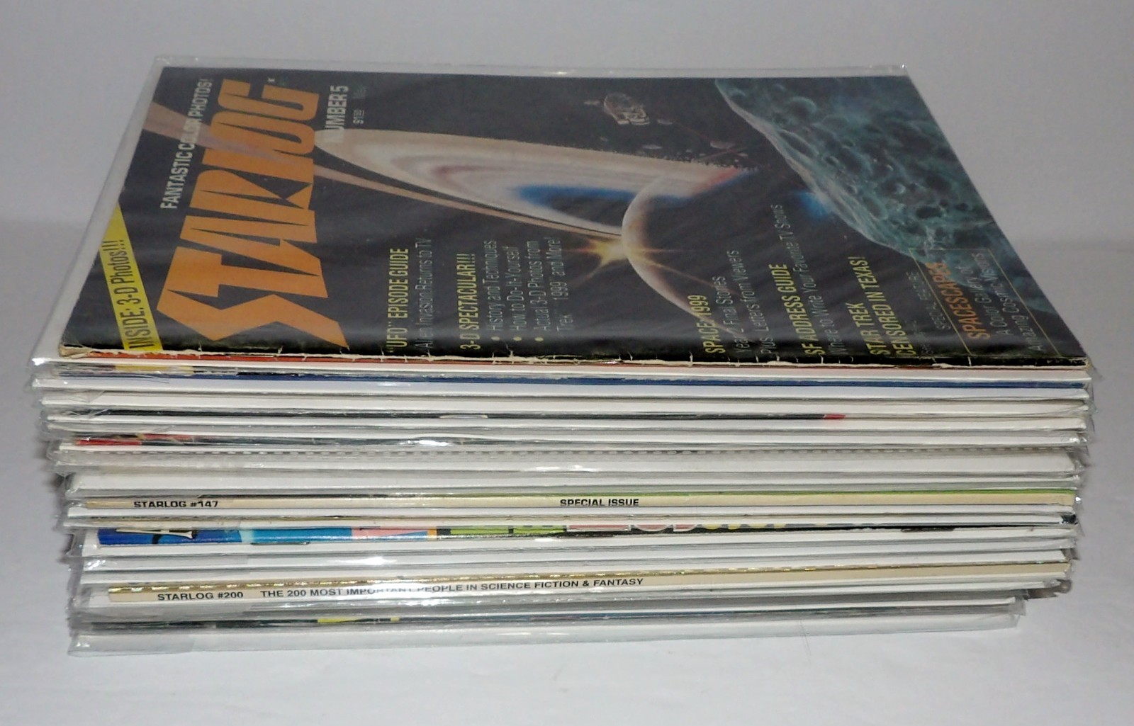 LOT OF (21) VINTAGE STARLOG MAGAZINES VG-VF - KEY ISSUES - 200th - YEARBOOKS++ LOT OF (21) VINTAGE STARLOG MAGAZINES VG-VF - KEY ISSUES - 200th - YEARBOOKS++