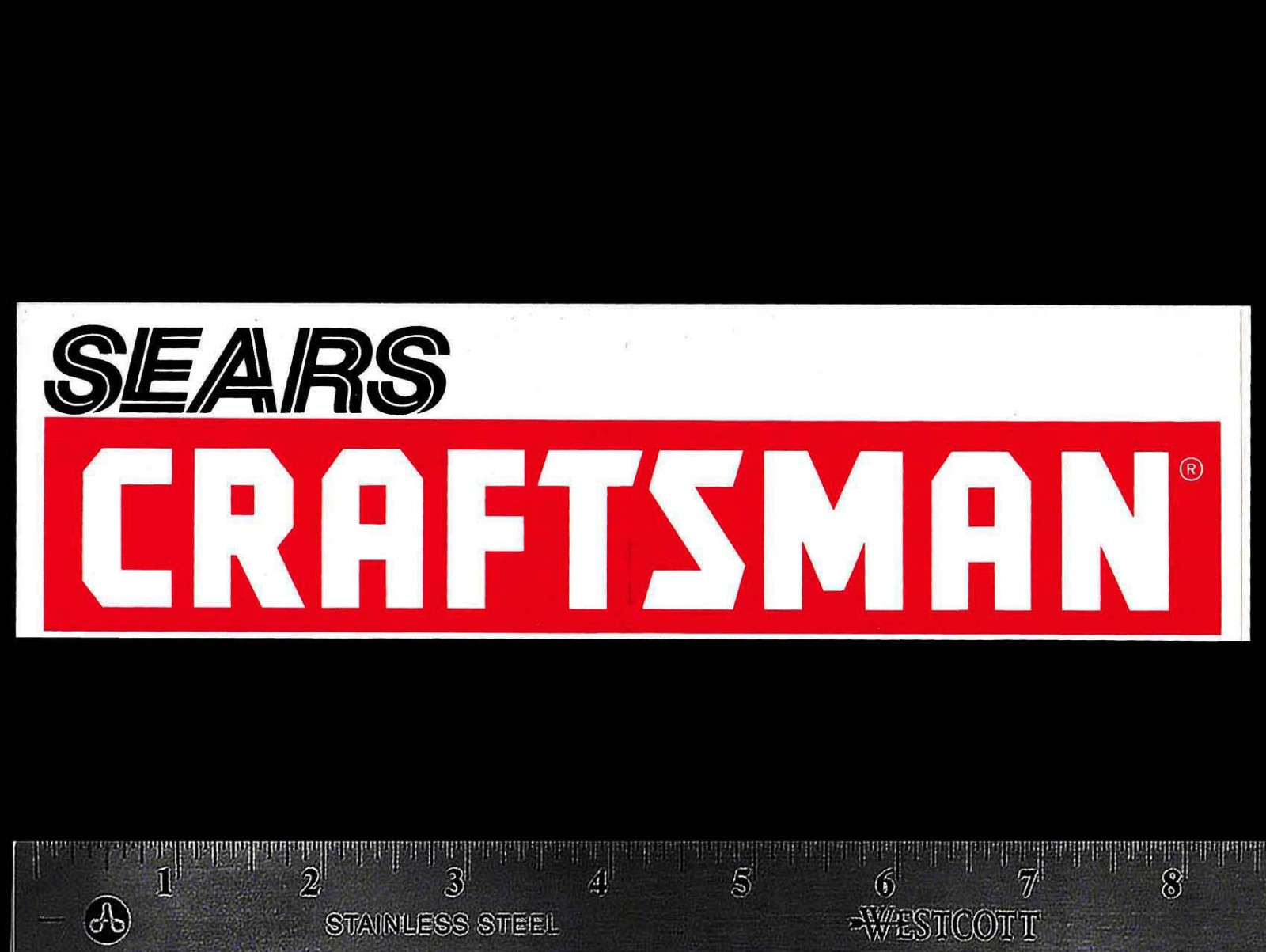 SEARS Craftsman Tools - Original Vintage 1970's 80's Racing Decal/Sticker SEARS Craftsman Tools - Original Vintage 1970's 80's Racing Decal/Sticker