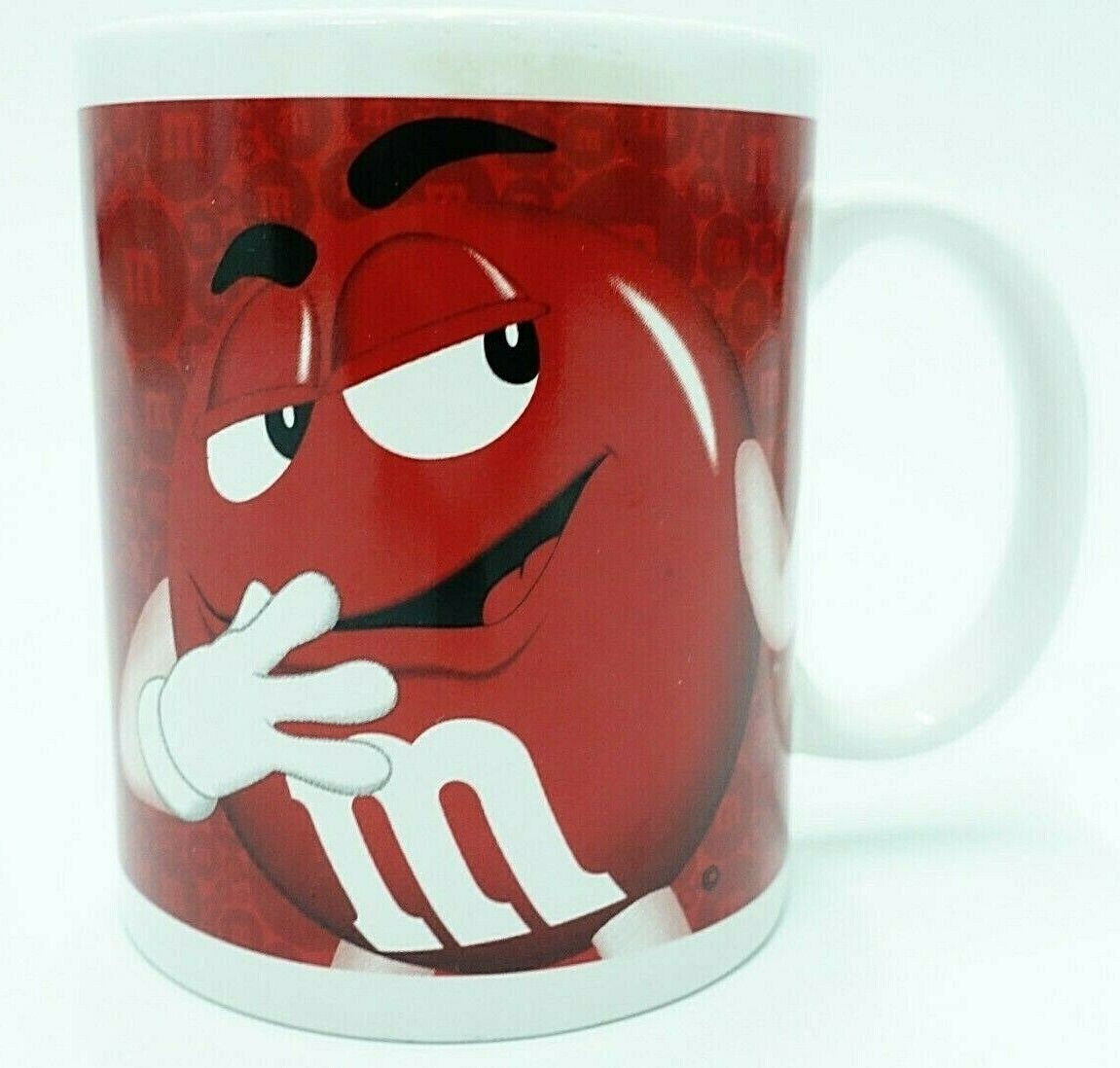 Mars M&M Red Yellow Candy Cartoon Coffee Mug 2014