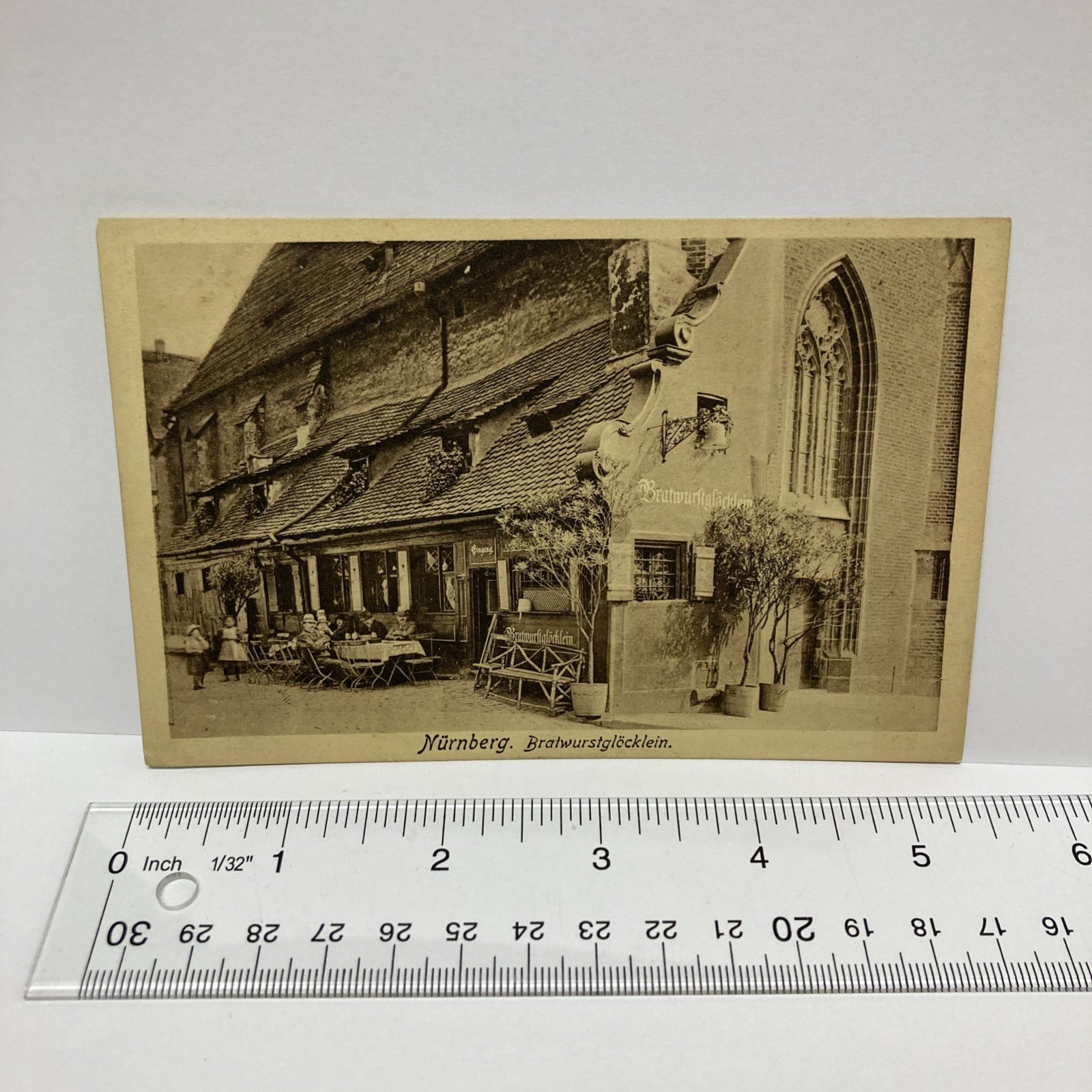 Postcard Bratwurftglocklein Nürnberg Bratwurstglöcklein Germany Vintage