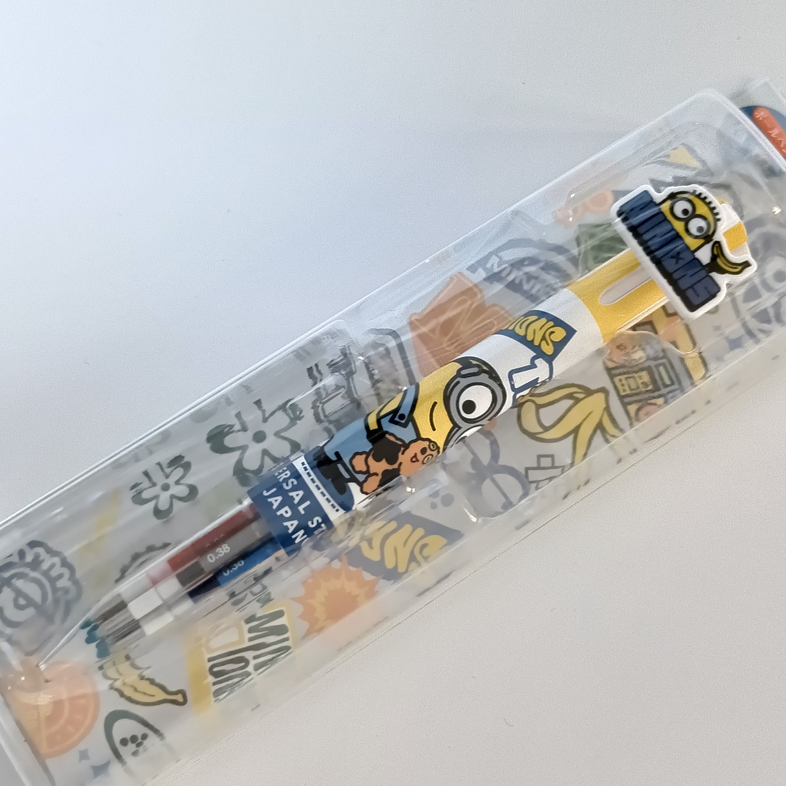 USJ exclusive Minions Style Fit 5-color ballpoint pen, new Bob x Tim