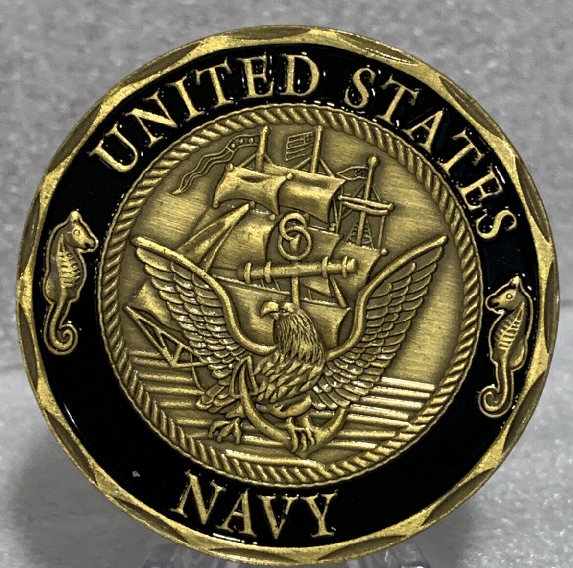 * US Navy Challenge Coin, Shellback US Navy Values Challenge Collectible Coin