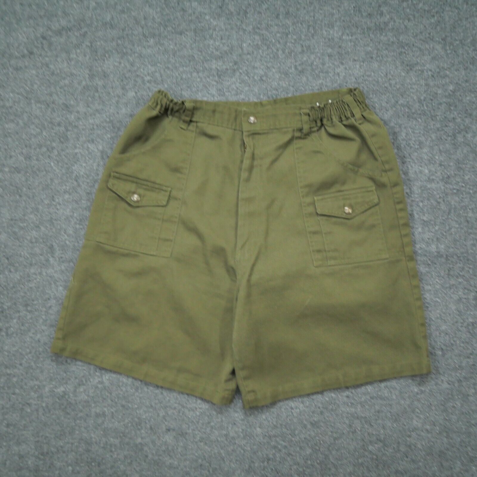 Vintage Boy Scout Shorts Adult 32 15 Green America BSA Outdoors Uniform 80s