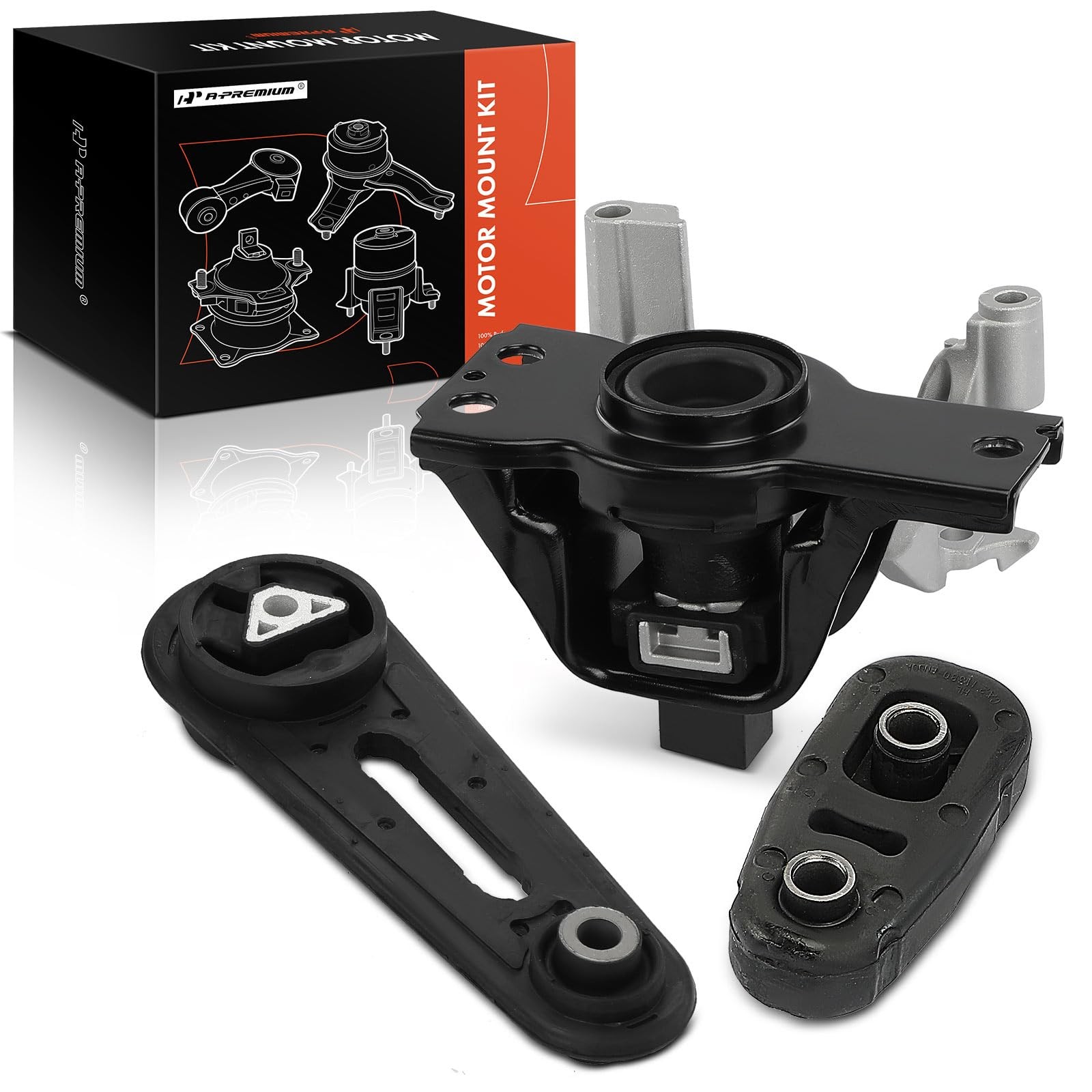 A-Premium 3PCS Engine Motor Mount and Torque Strut Set Compatible Black A-Premium 3PCS Engine Motor Mount and Torque Strut Set Compatible Black