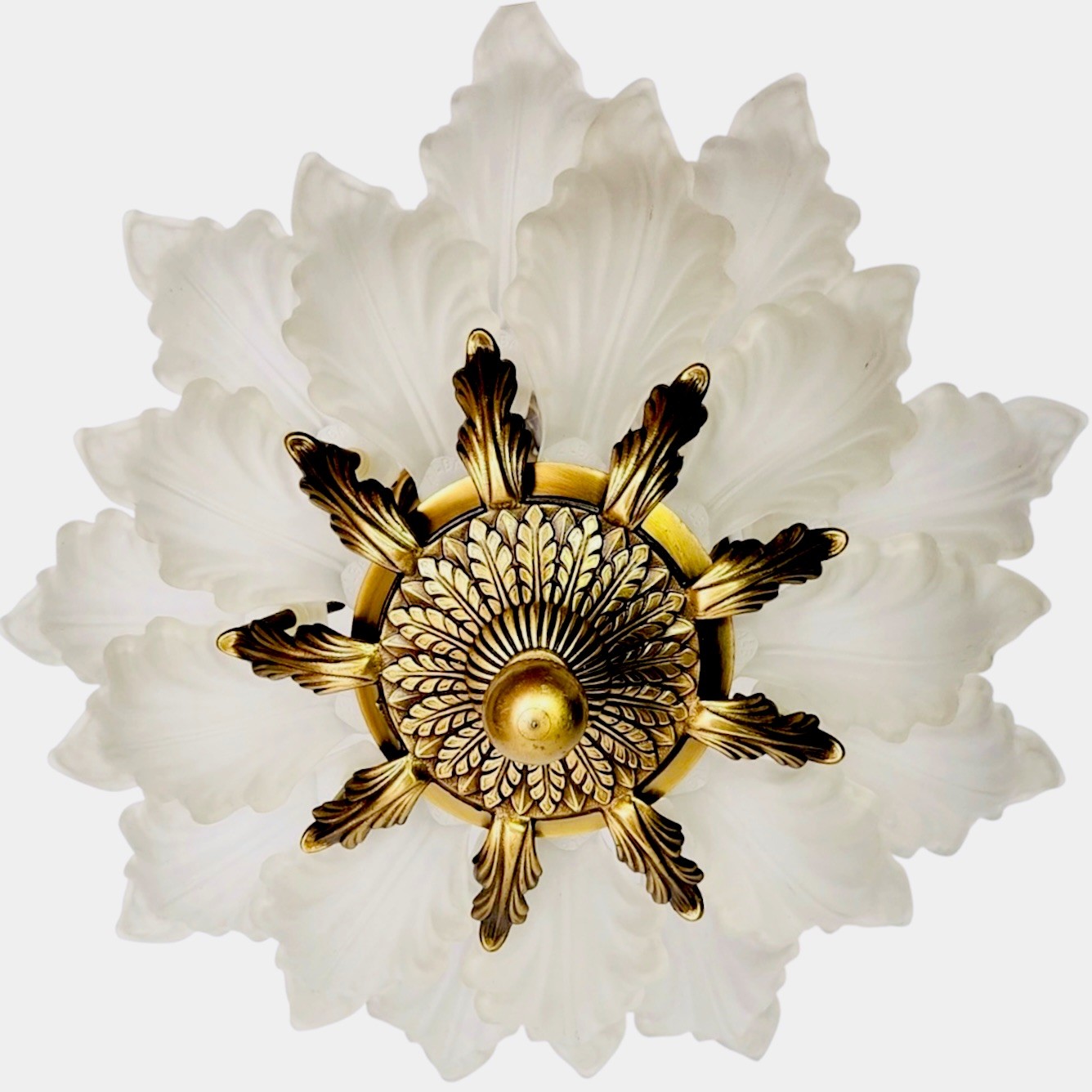 Antique 1930s Macbeth-Evans ALBA Art Deco Waldorf Astoria Glass Ceiling Light Antique 1930s Macbeth-Evans ALBA Art Deco Waldorf Astoria Glass Ceiling Light