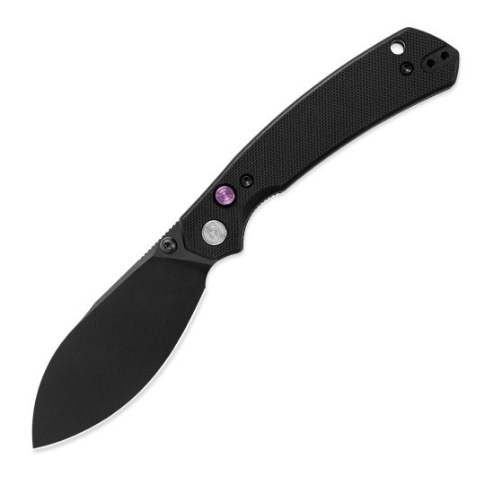 Miguron Hovor Folding Knife 3.3 in Black G10 19C27 Shilin Cutter Black PVD