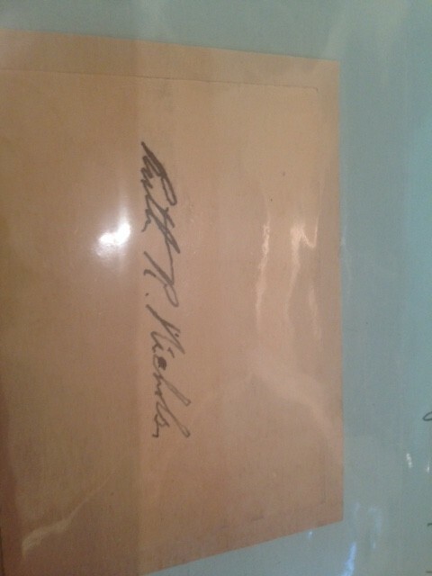 Aviator Ruth Nichols signed notecard Antiques Roadshow Miami \'02 collection Aviator Ruth Nichols signed notecard Antiques Roadshow Miami \'02 collection
