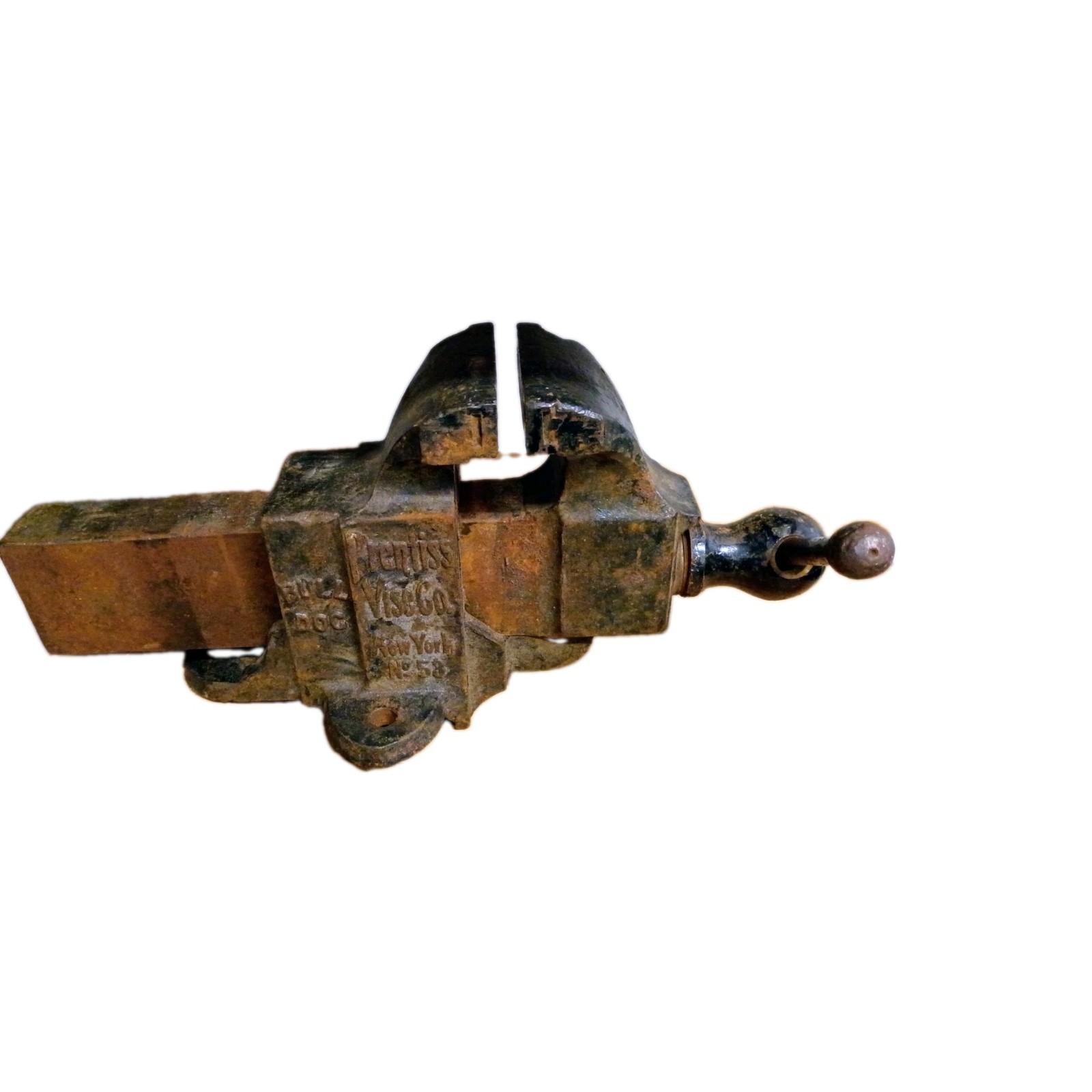 Antique Vise PRENTISS VISE CO. Bull Dog Machinist No.53 New York HEAVY DUTY Antique Vise PRENTISS VISE CO. Bull Dog Machinist No.53 New York HEAVY DUTY
