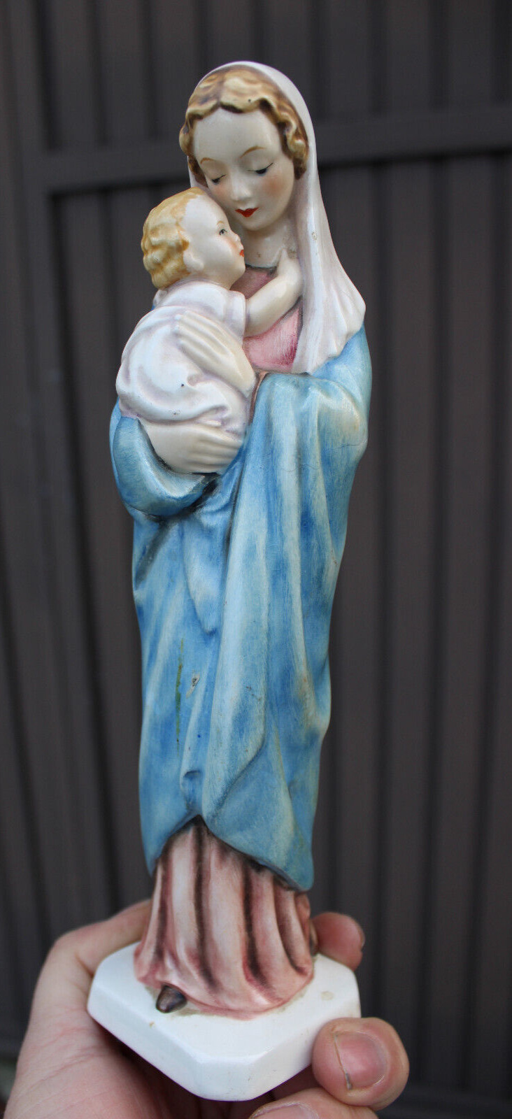 Vintage German Reinhold Unger GOEBEL marked madonna porcelain figurine statue