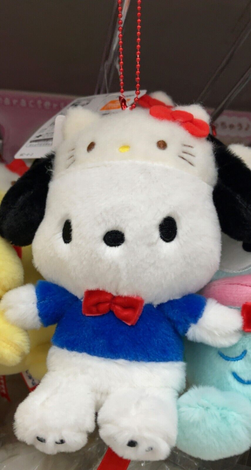 Sanrio Character Pochacco Mascot Chain (Hello Kitty 50th) Plush Doll New Japan
