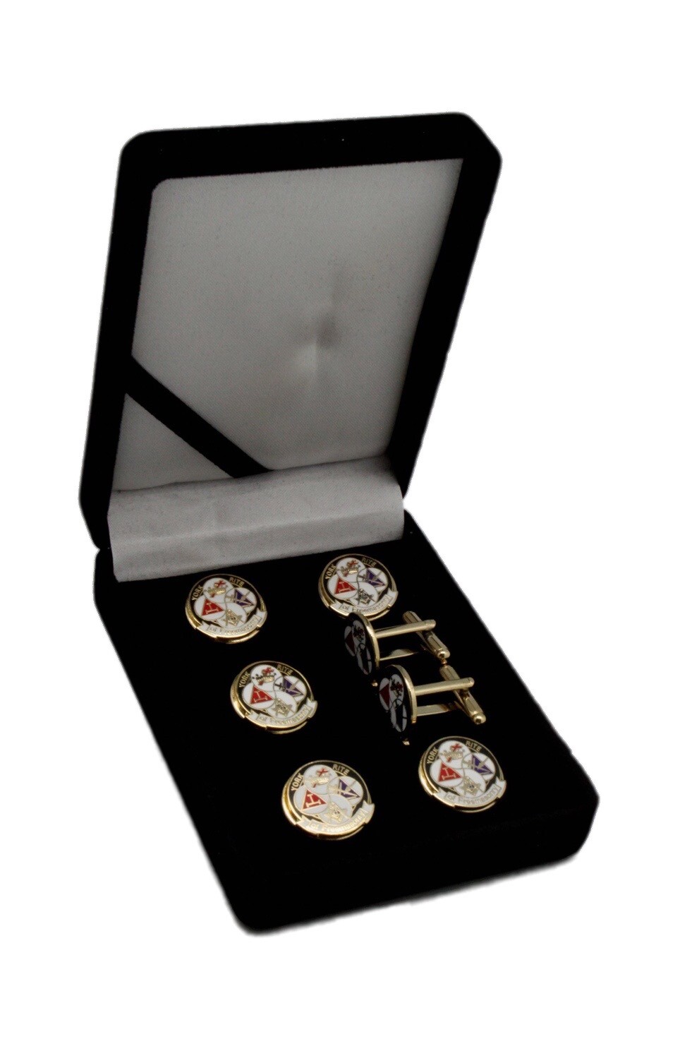 York Rite of Freemasonry Masonic Studs Suit & Tux Set