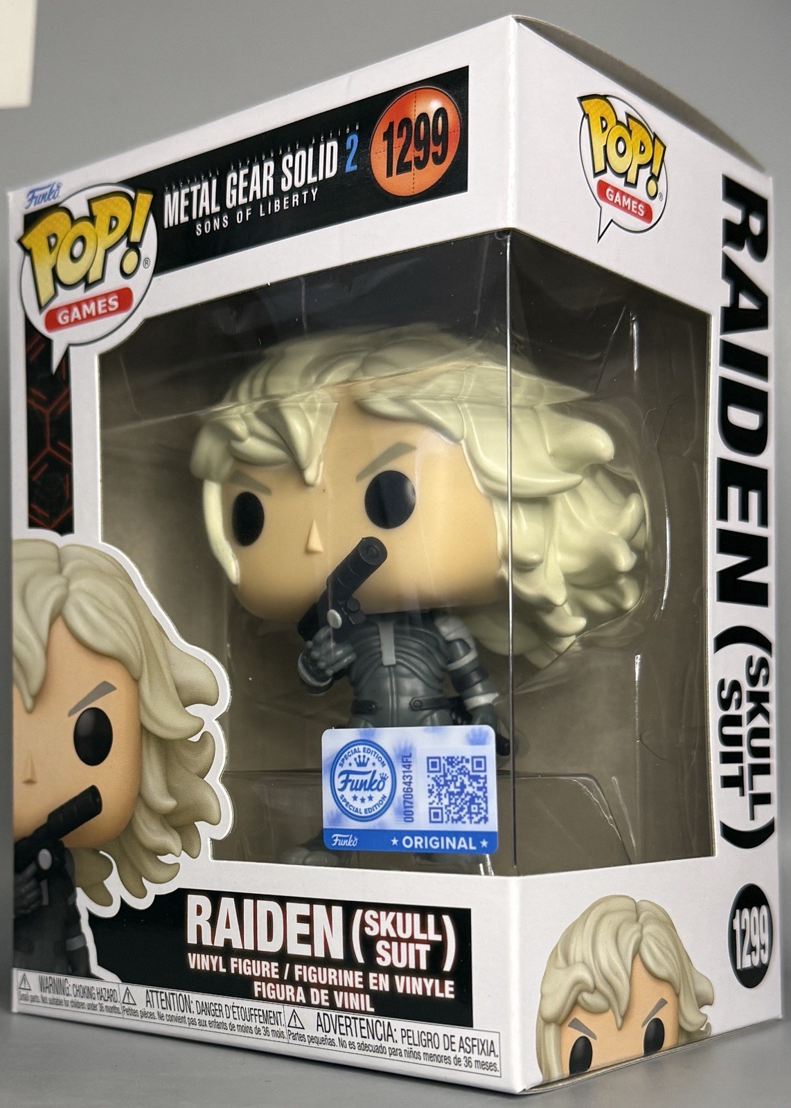 Funko Pop Metal Gear Solid 2 Raiden (Skull Suit) #1299