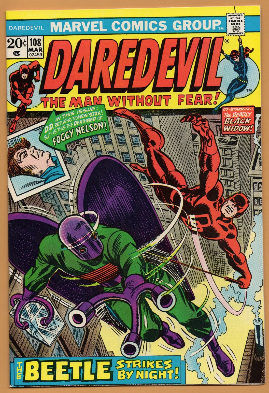 DAREDEVIL  # 108   9.4      NEAR MINT     BLACK WIDOW      THE BEETLE