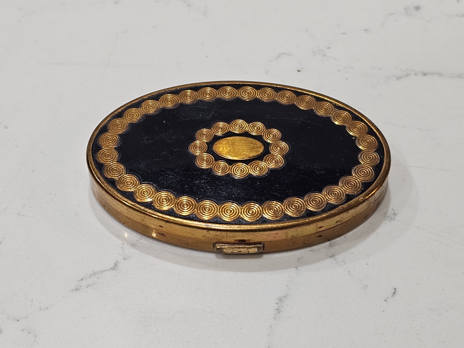 Vintage Art Deco Richard Hudnut Makeup Compact W/ Mirror - L@@@k 4\