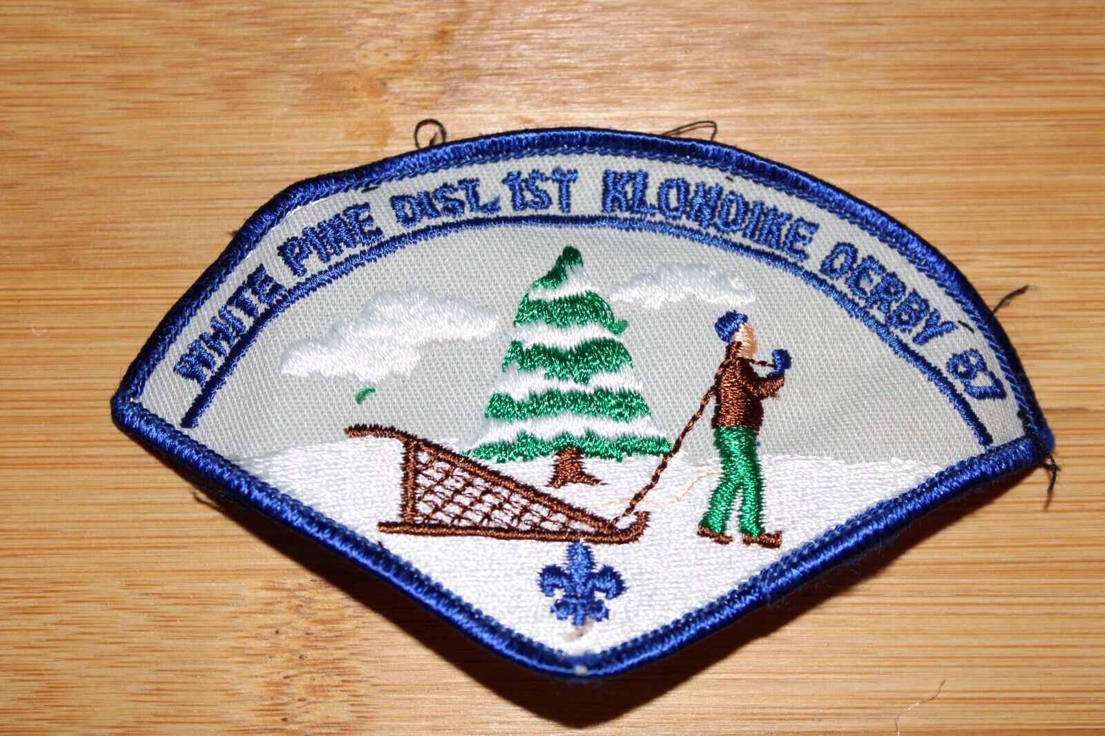 White Pine Klondike Derby 1987 Boy Scouts of America BSA Patch