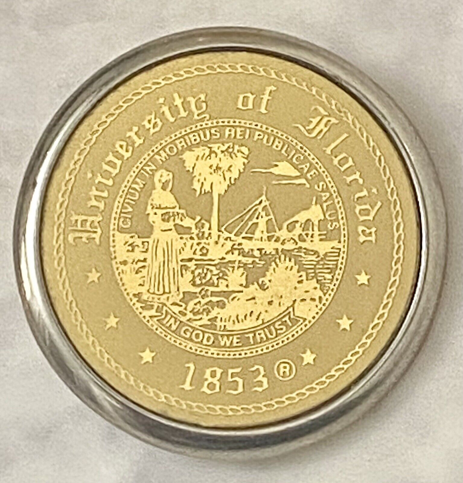 Florida Gators University of Florida Metal Button - Vintage