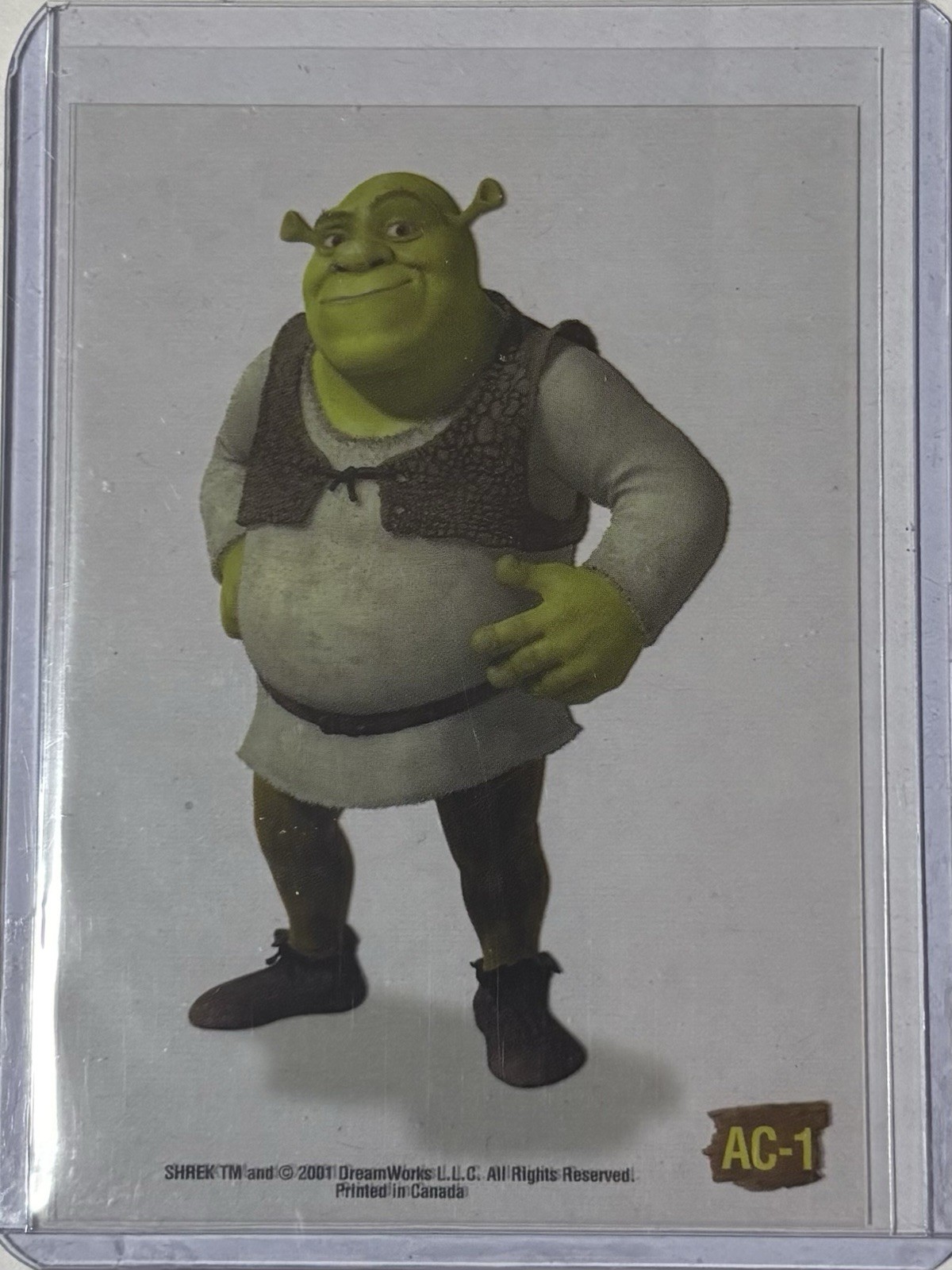 Shrek 2001 Dart Flipcards Acetate AC-1 Rookie RC