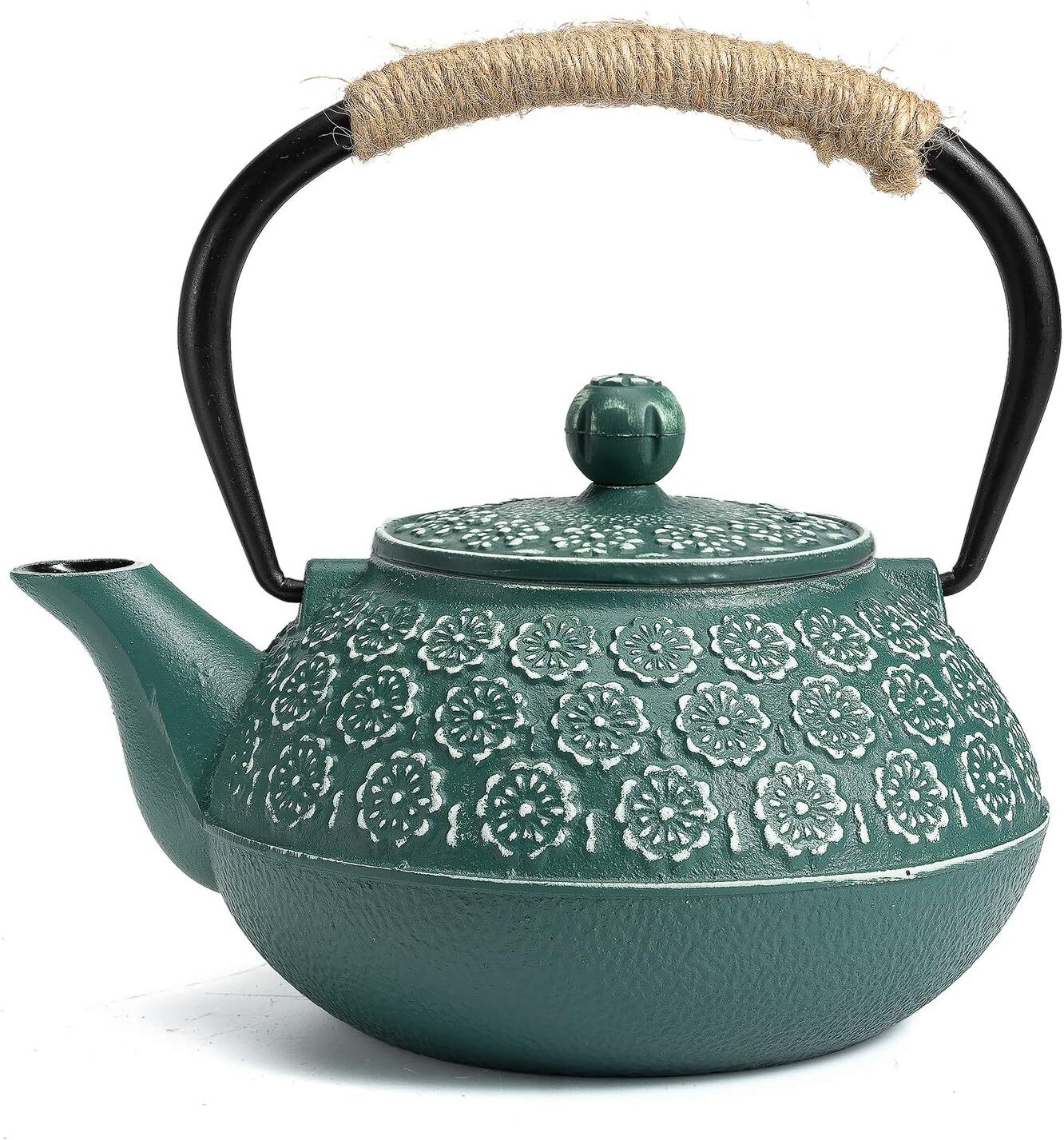 Cast Iron Teapot, 30oz/900ml Tetsubin Tea Pot with Infuser for Loose Leaf