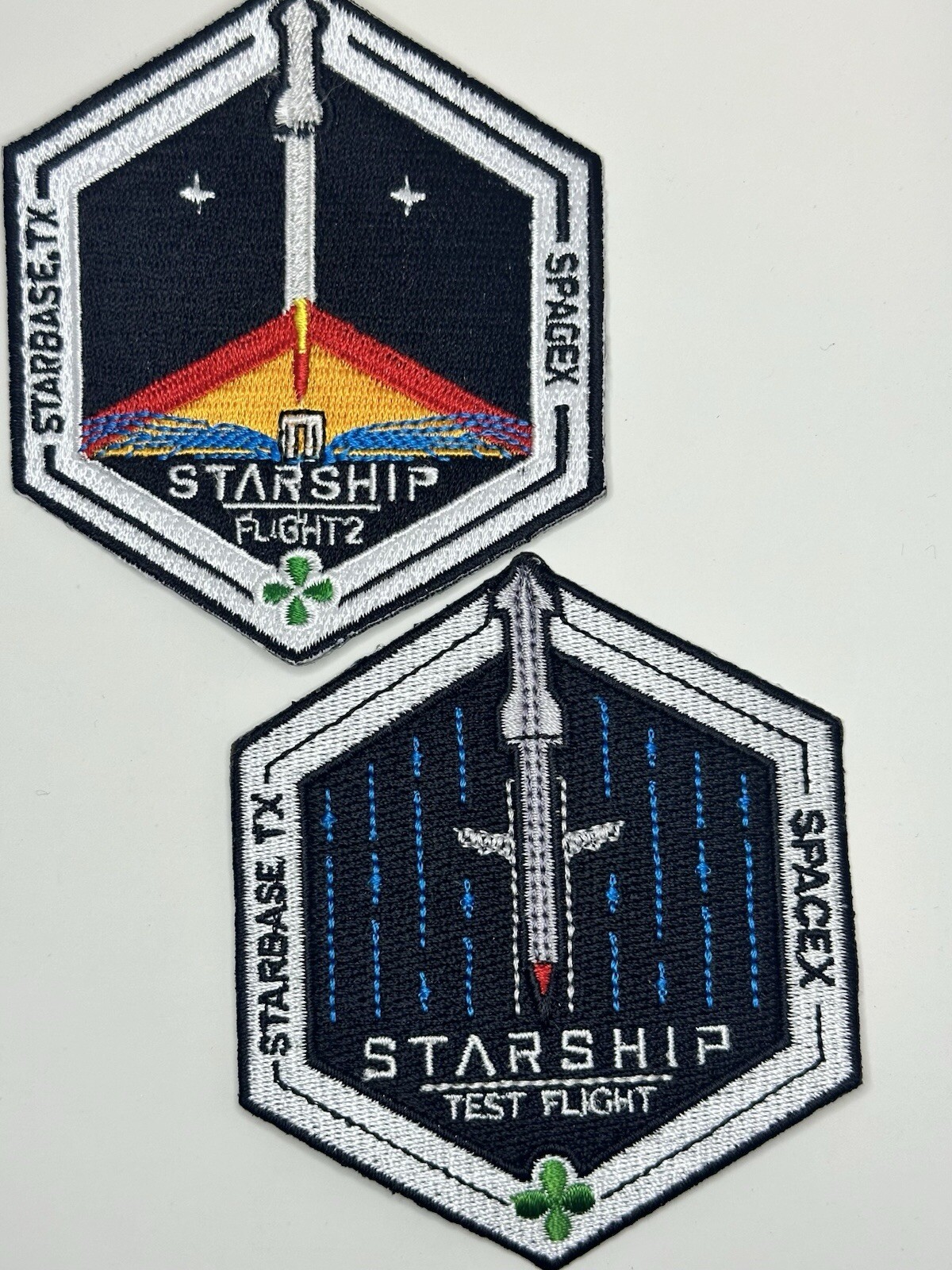 SpaceX Starship 1 & 2 Orbital Launch Mission Combo Patches 3\
