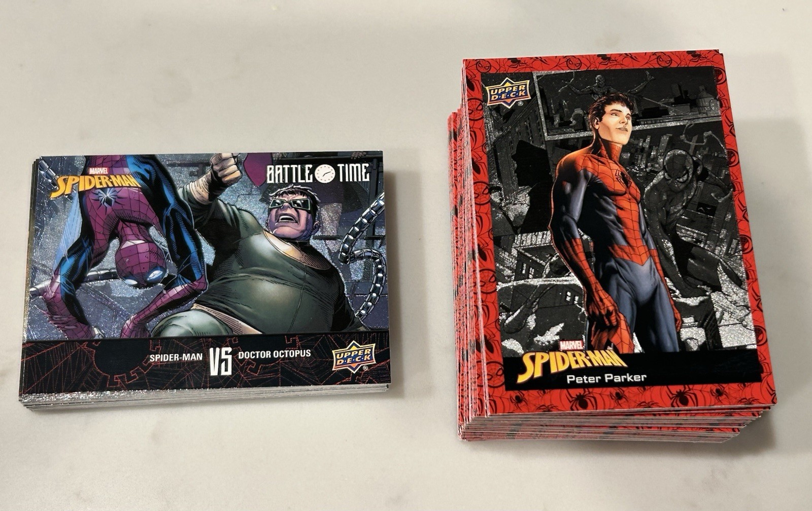 Upper Deck 2024 Spider-Man Complete Set 1-100 Base And Battle Time