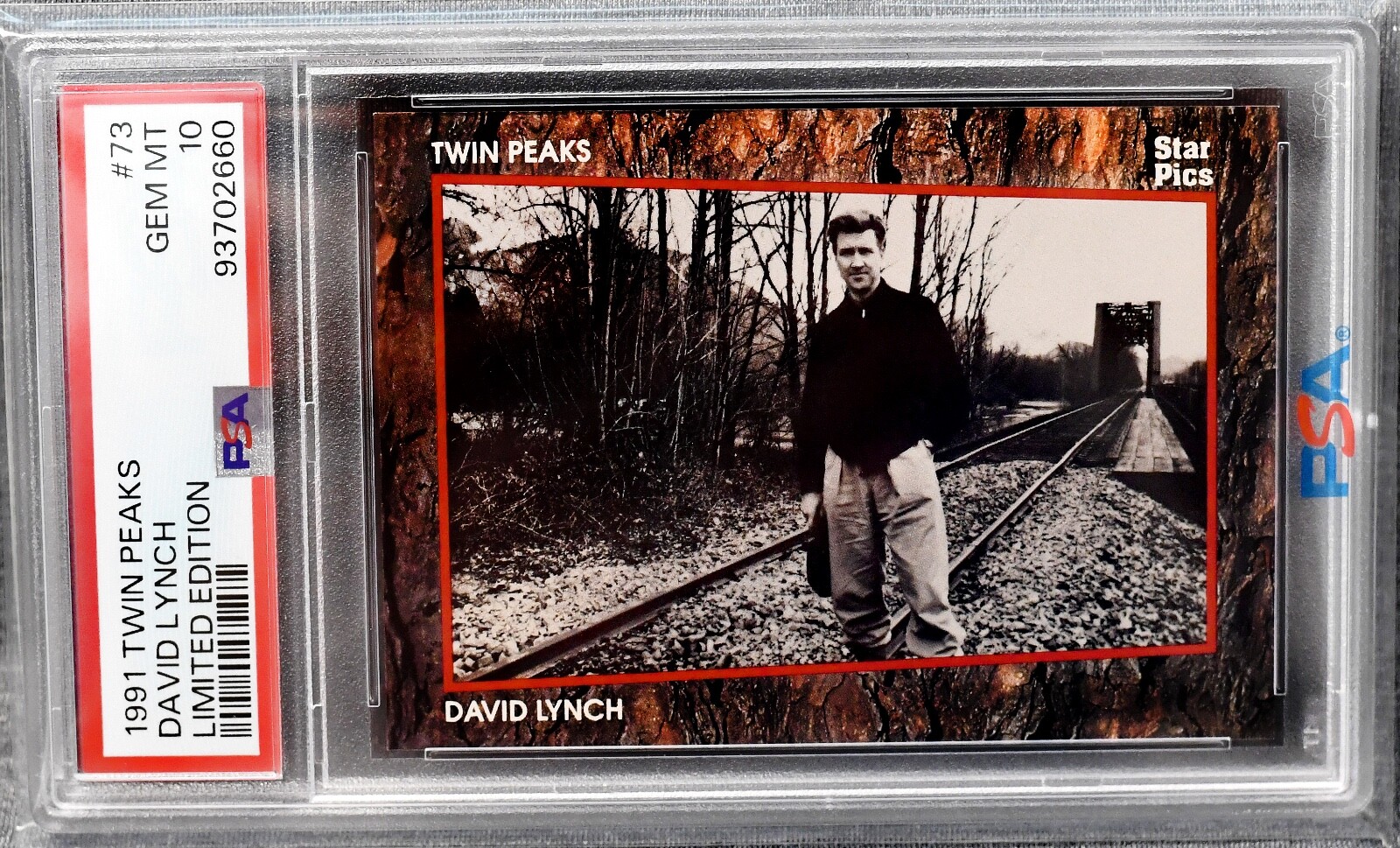 1991 Twin Peaks David Lynch (RC) Rookie Card - Limited Edition - PSA 10 (POP 7)