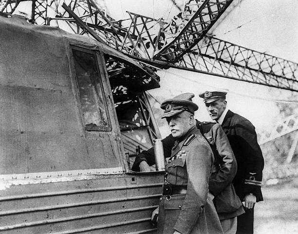 Lord French And British Officers 1914 Old Photo