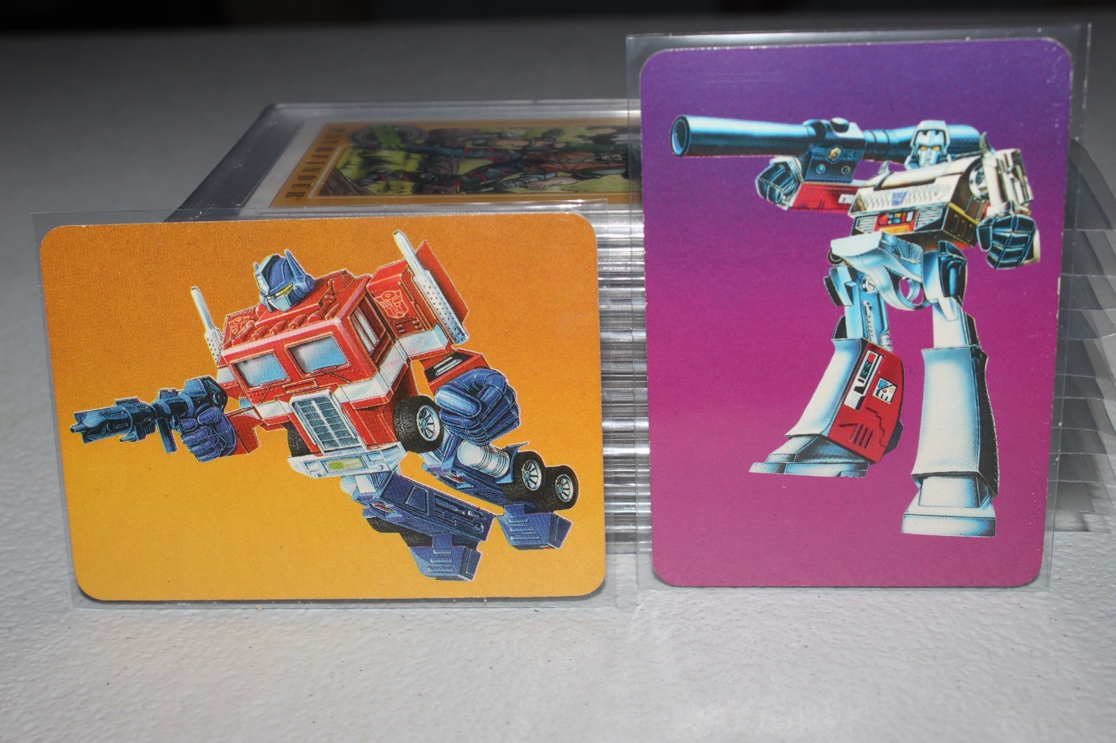 1985 Hasbro Transformers Optimus Prime #1 + Purple Variant Megatron # 97