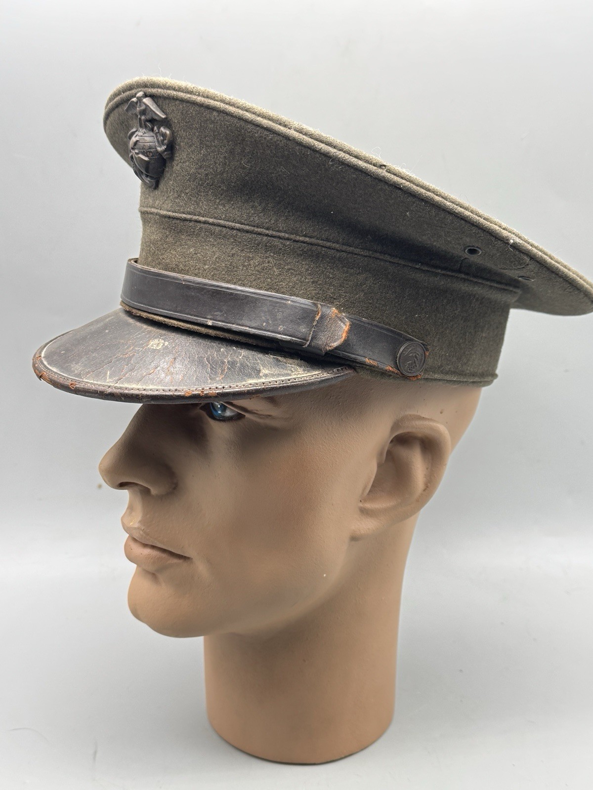 WW2 USMC Visor Cap EGA Marines  Uniform Hat