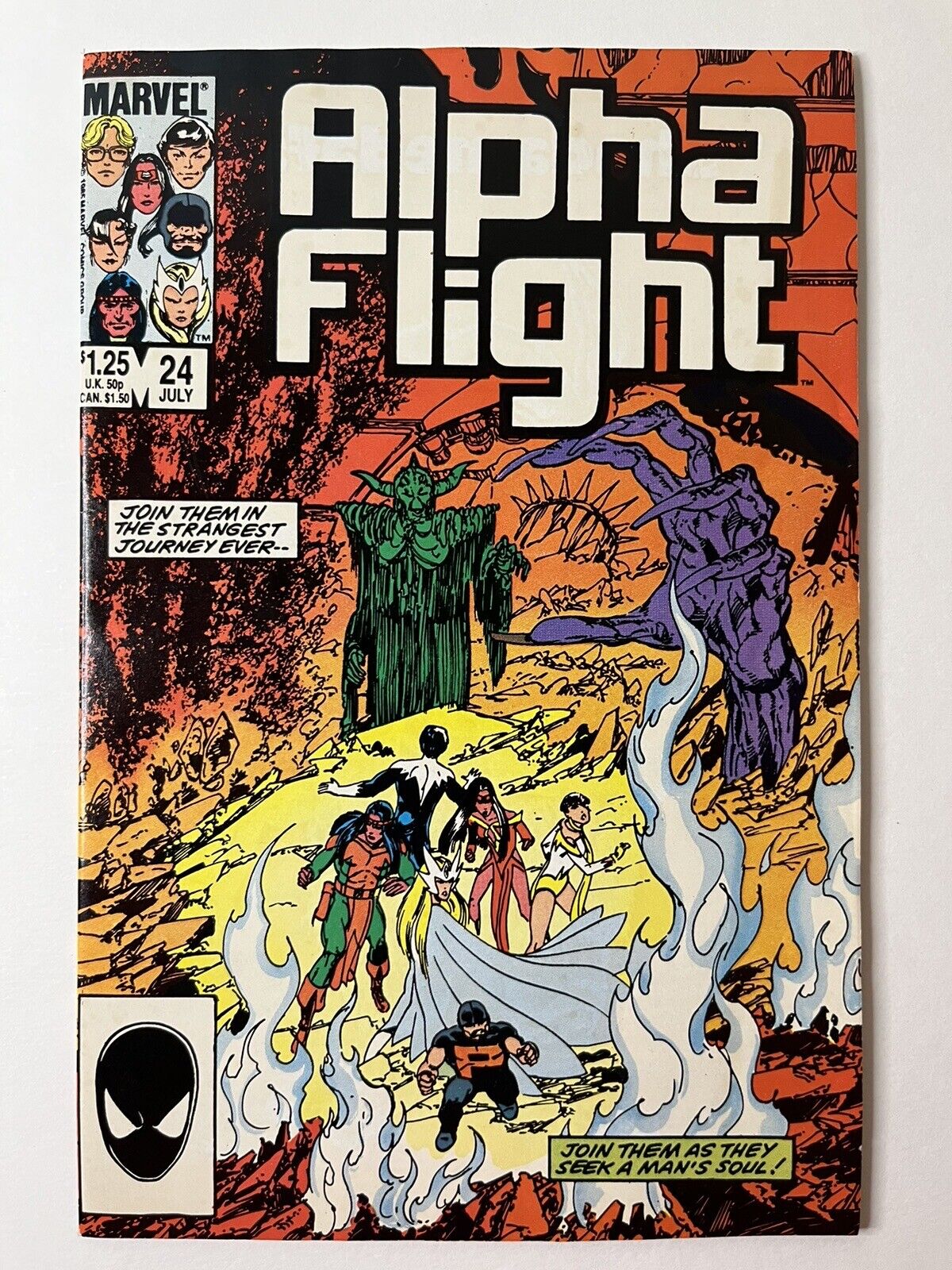 Alpha Flight #24 July 1985 ✅ John Byrne Story & Art ✅ Marvel Comics ✅Copper Age