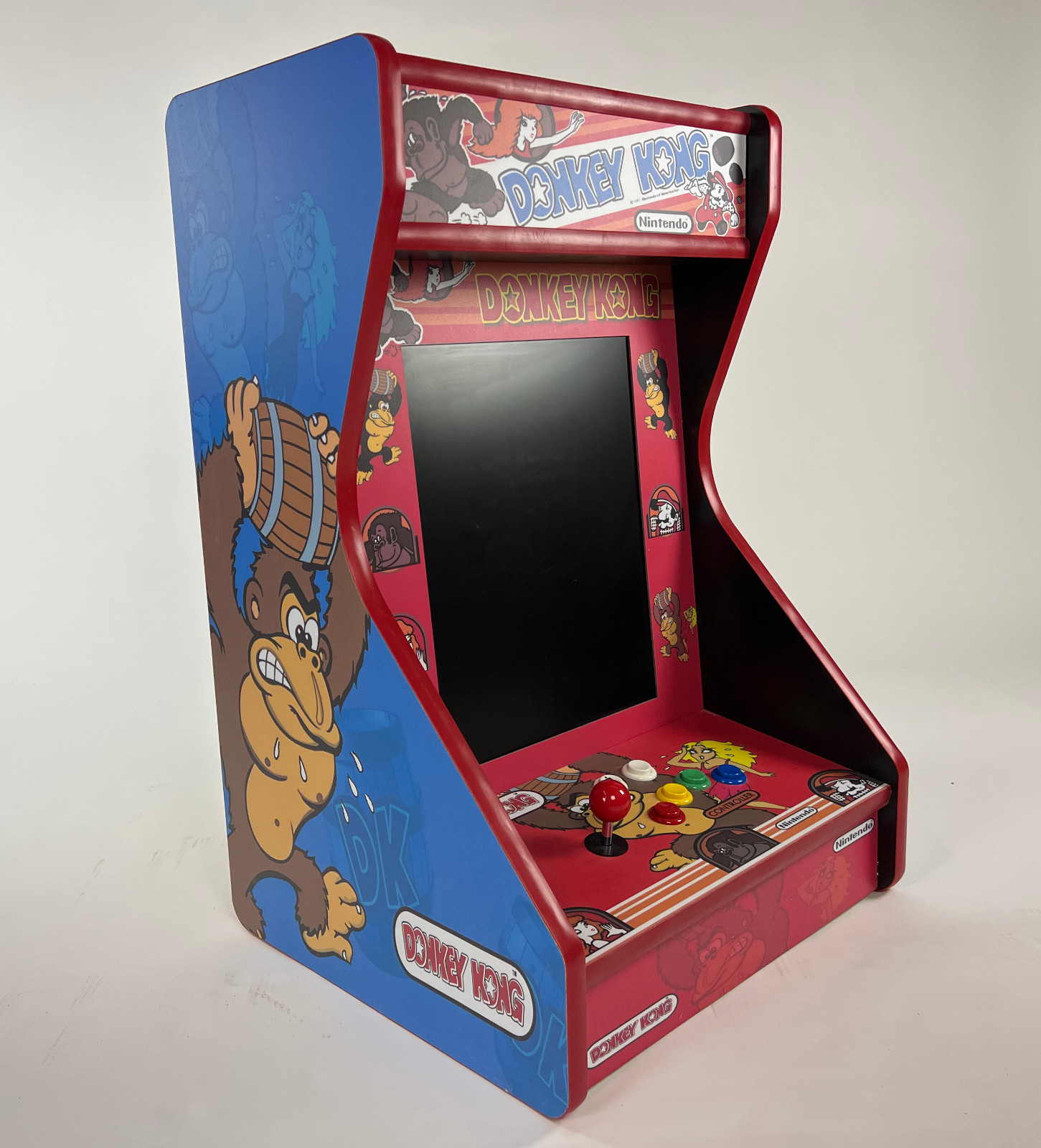 Bar Top Red Trim Vertical Arcade With Trackball