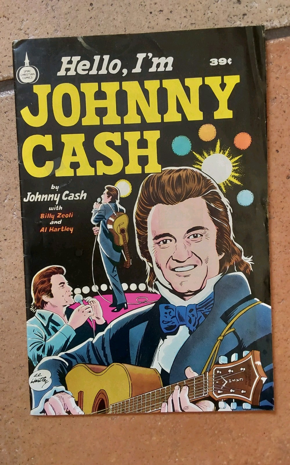 Vintage 1976 Hello I'm Johnny Cash Comic Book Spire 39c First Printing