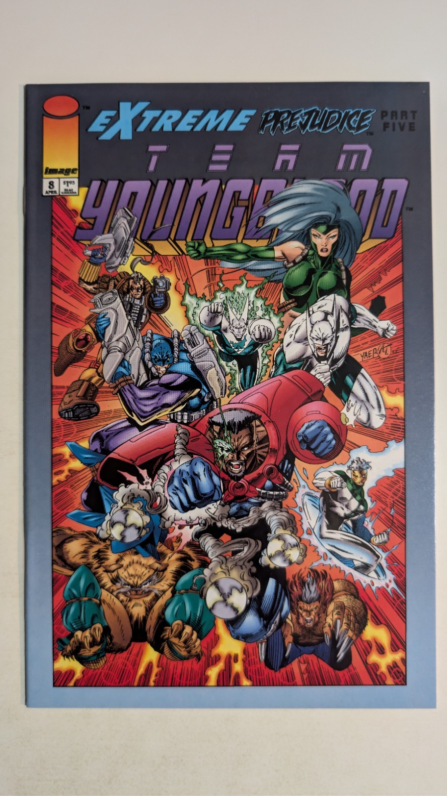 Team Youngblood #8 Comic Book Image Comics 1994 Shaft Badrock