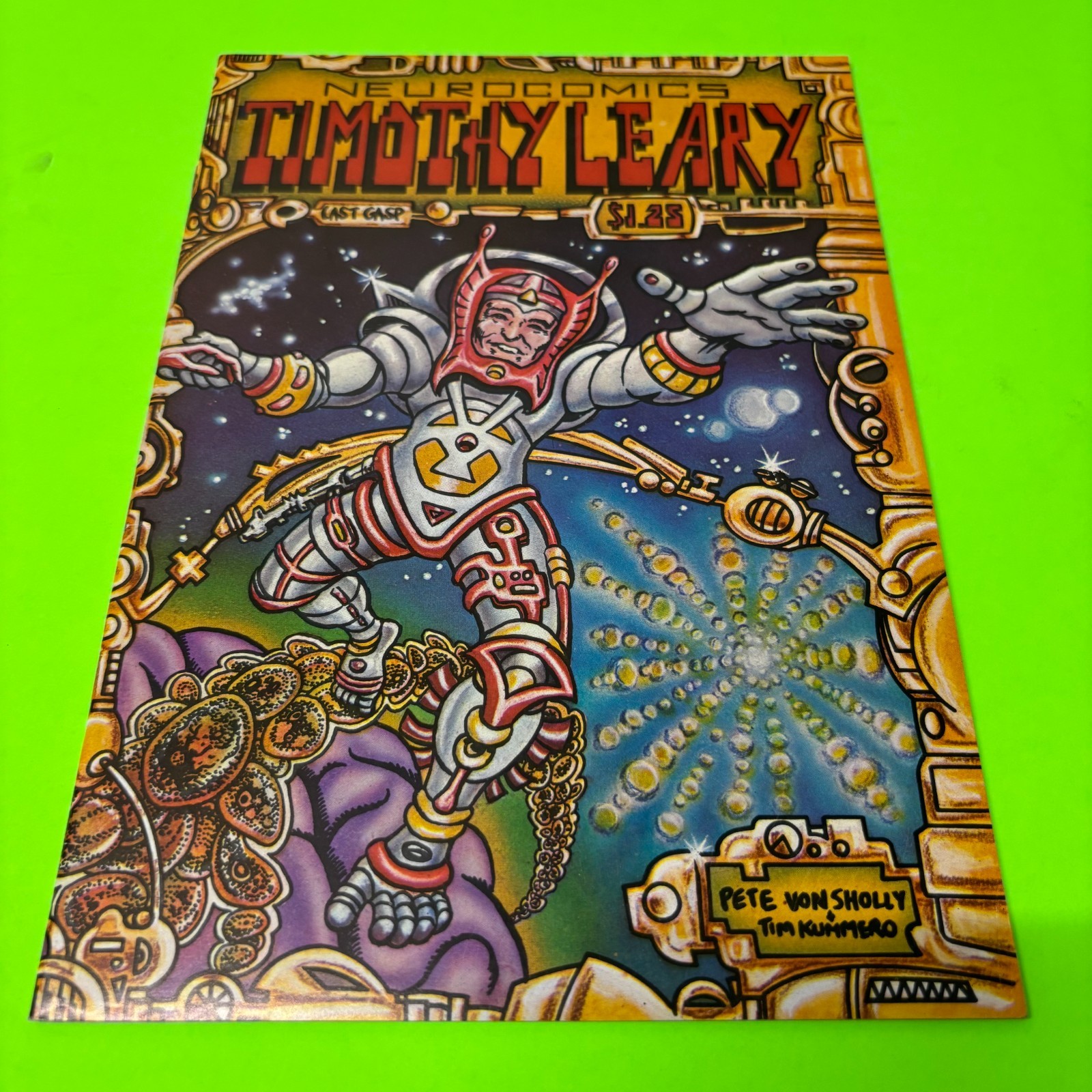Neurocomics Timothy Leary #0 in VF/NM 9.0 1st print from 1979 Last Gasp D059 Neurocomics Timothy Leary #0 in VF/NM 9.0 1st print from 1979 Last Gasp D059