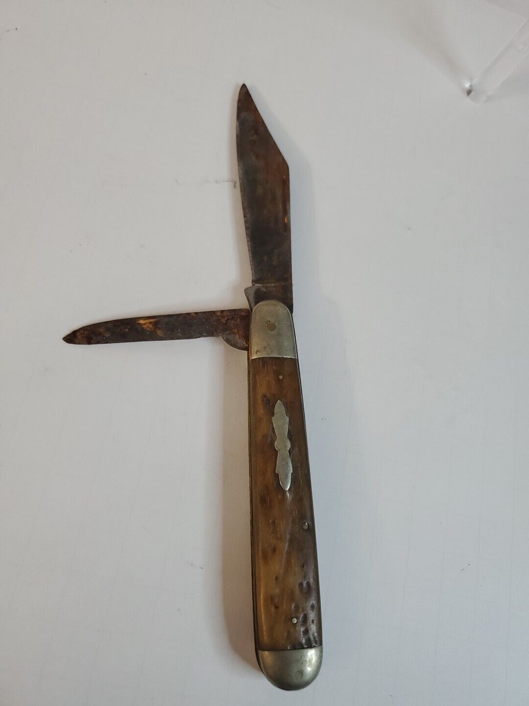 Vintage Knife IMPERIAL Pocket Knife Bone Handle Folding Blade Hunting USA RARE