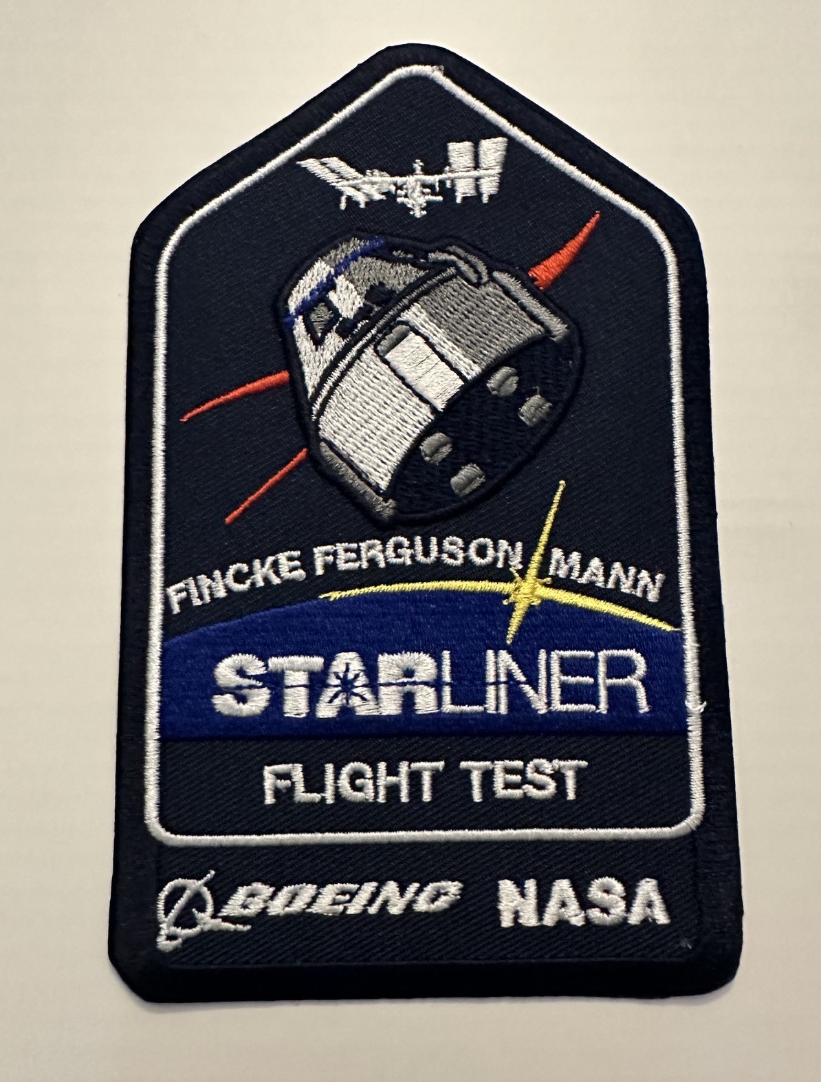 RARE Authentic STARLINER FLIGHT TEST - NASA BOEING Mission Patch - With Names