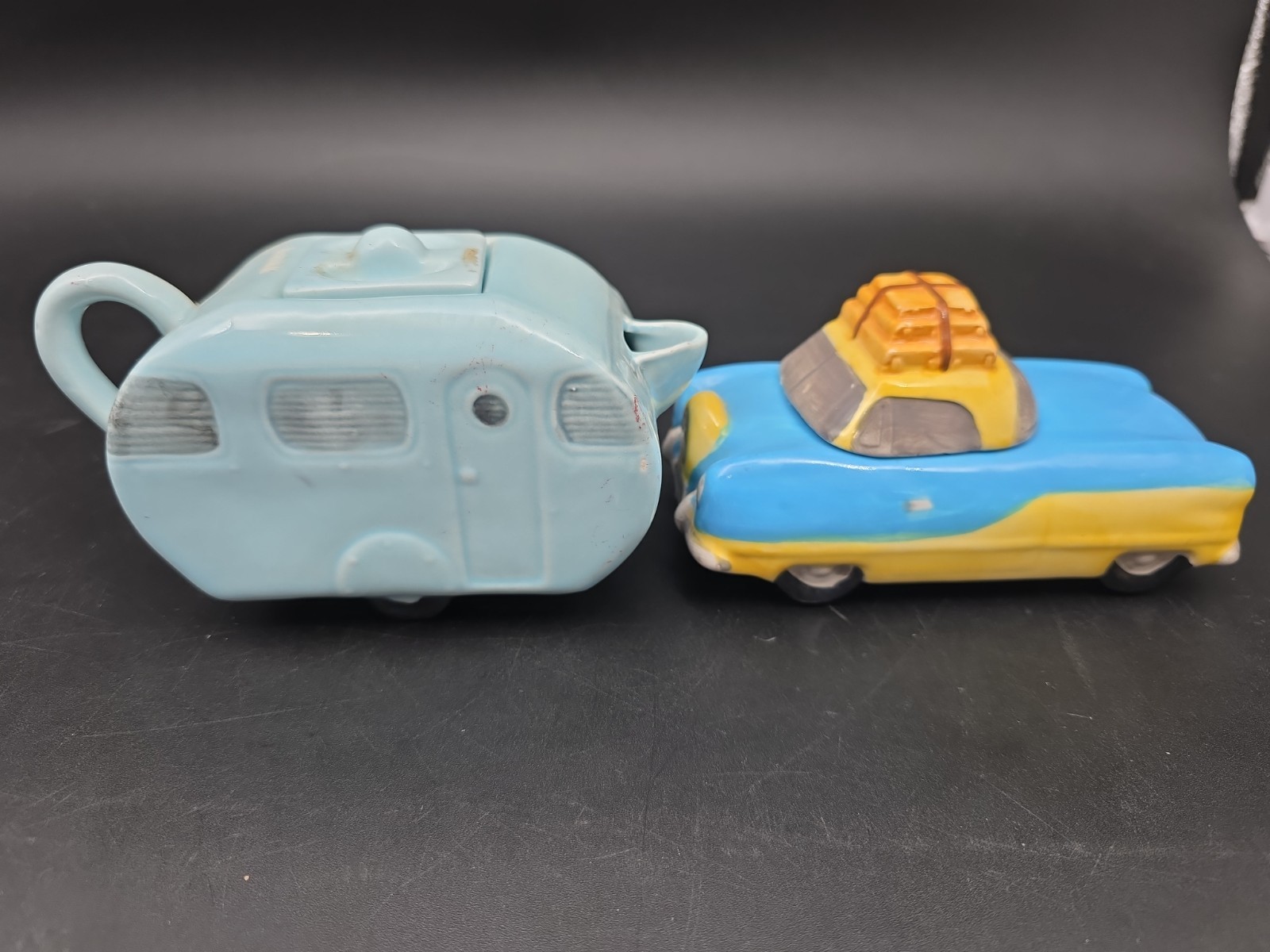 Vintage OCI 1993 Fitz and Floyd American Roadside Sugar and Creamer Set