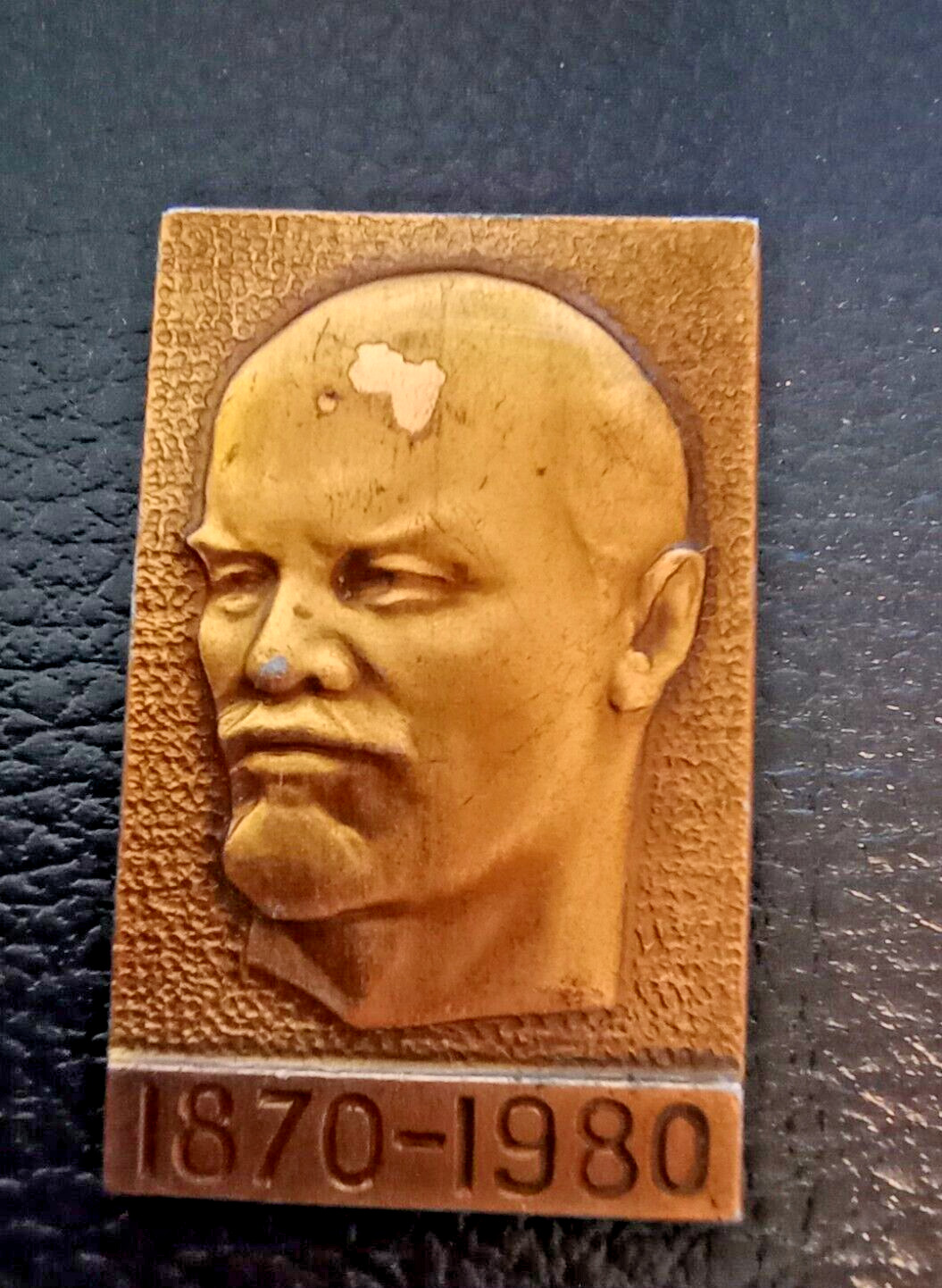Soviet Vladimir Lenin Portrait Embossed Stamped u-20K RARE 2.18g