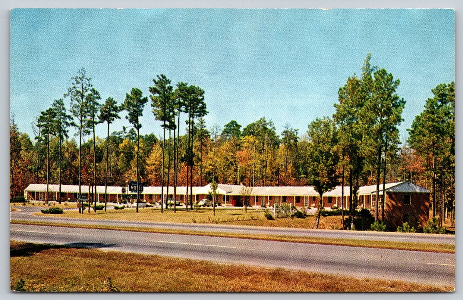 Vintage Homestead Motel Durham NC Postcard AAA Superior Motels BB249