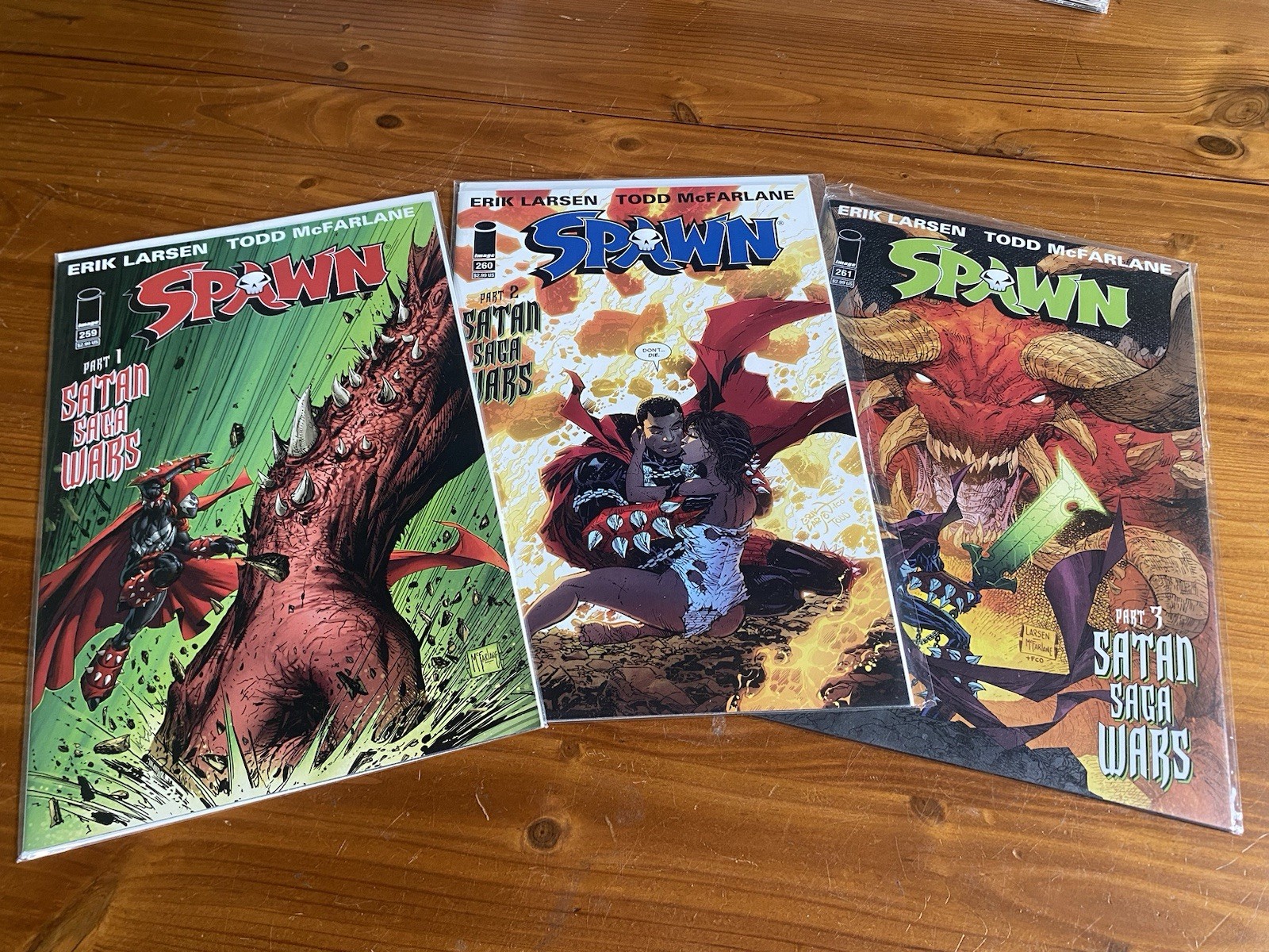 2016 Image Comics - SPAWN #259, 260 & 261 THE SATAN SAGA WARS Complete Set